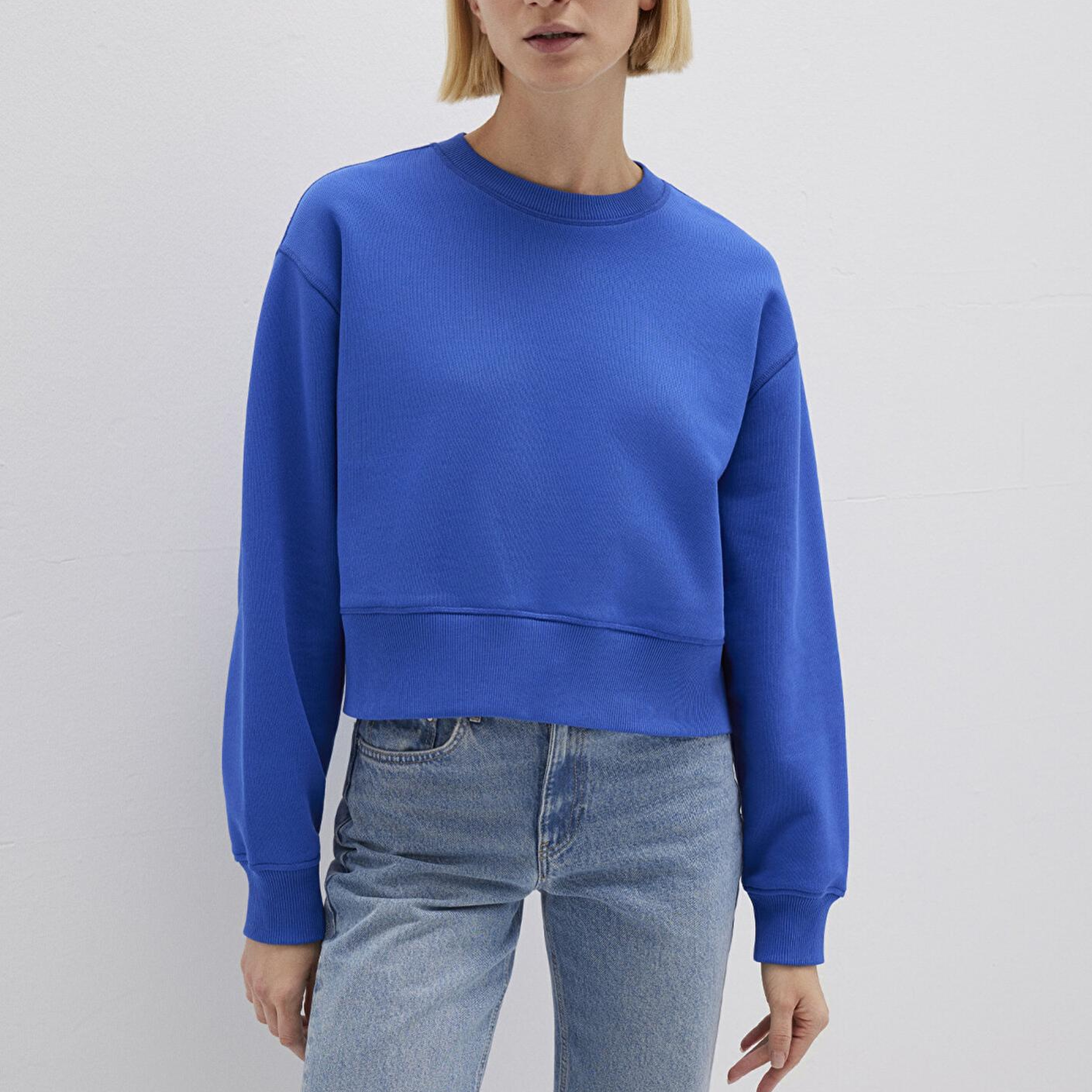 Mavi Mavi Basic Crop Sweatshirt 1S10389-70576