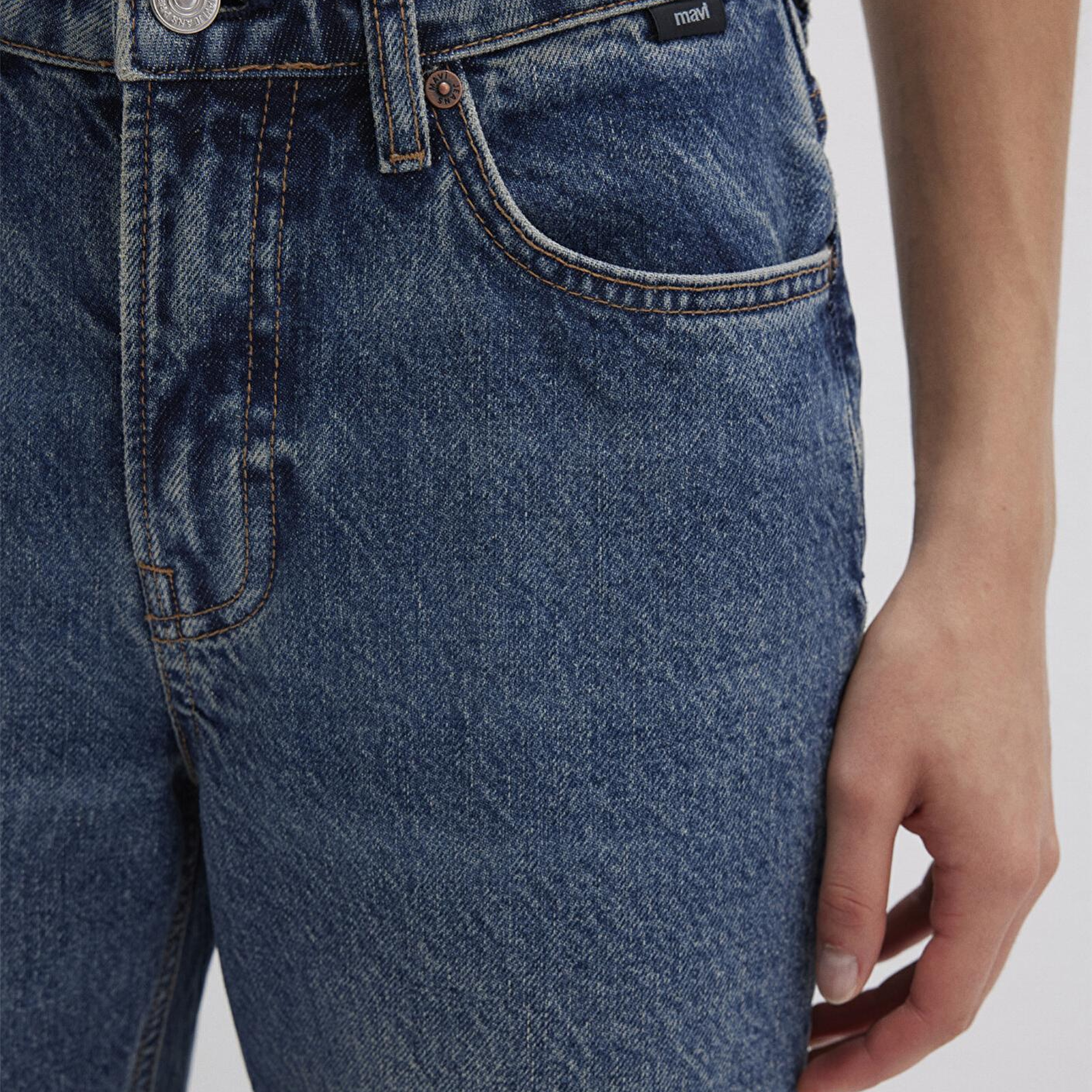 Mavi New York Classic Denim Puslu Koyu Mavi Jean Pantolon 101441-88581