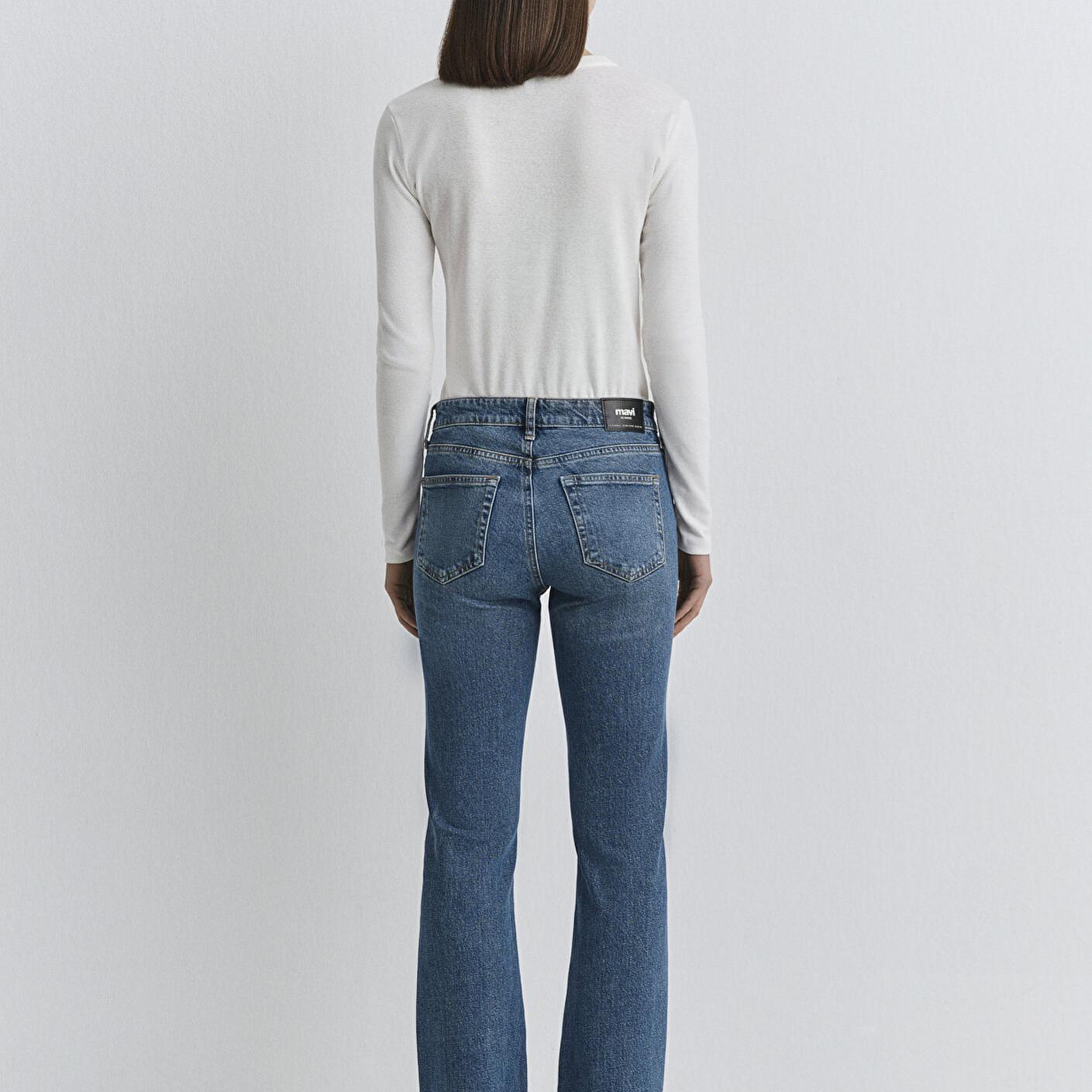Mavi Alina Iconic Puslu Indigo Mavisi Jean Pantolon 1012577-90538