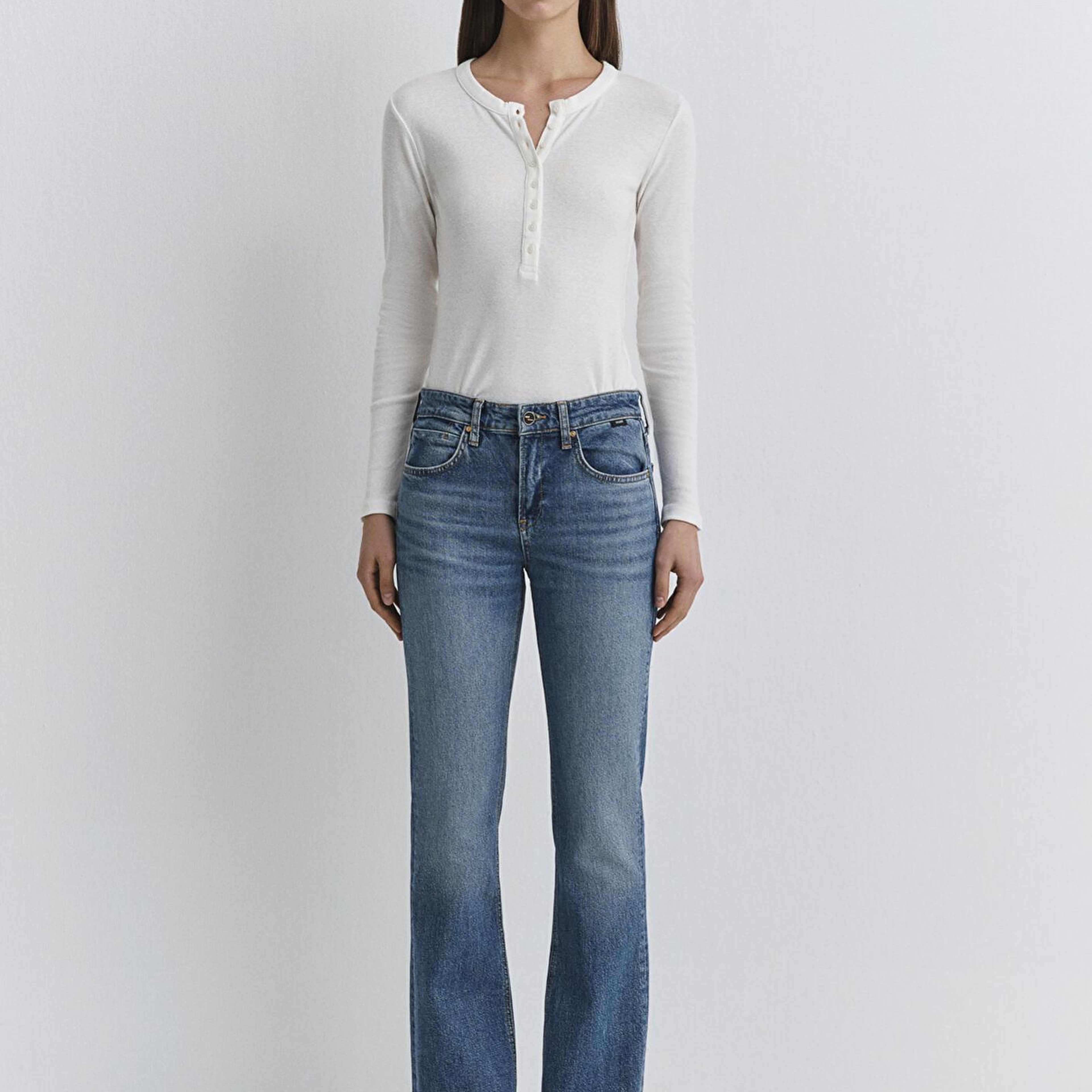 Mavi Alina Iconic Puslu Indigo Mavisi Jean Pantolon 1012577-90538