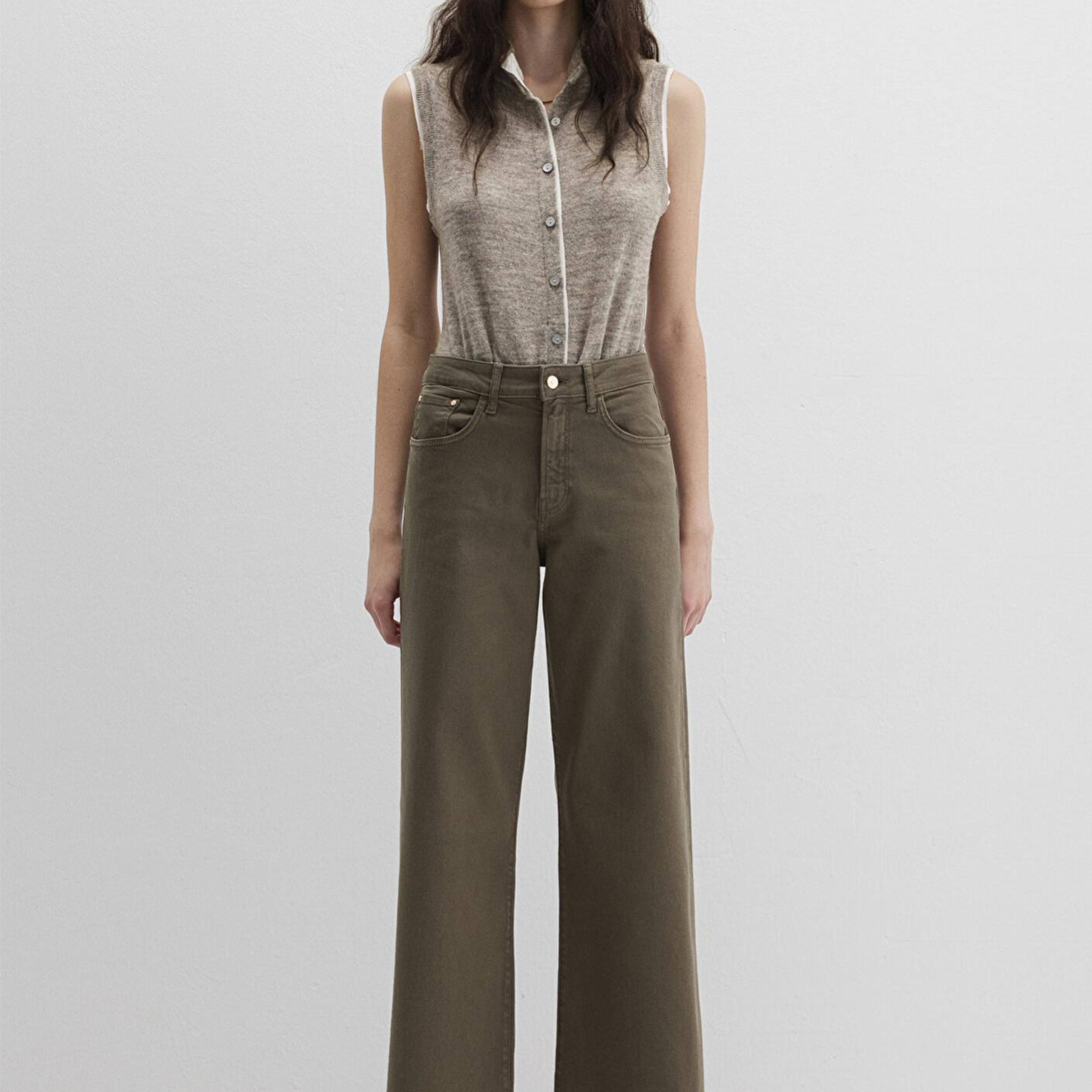 Mavi Paloma Haki Gabardin Pantolon 1010114-91195