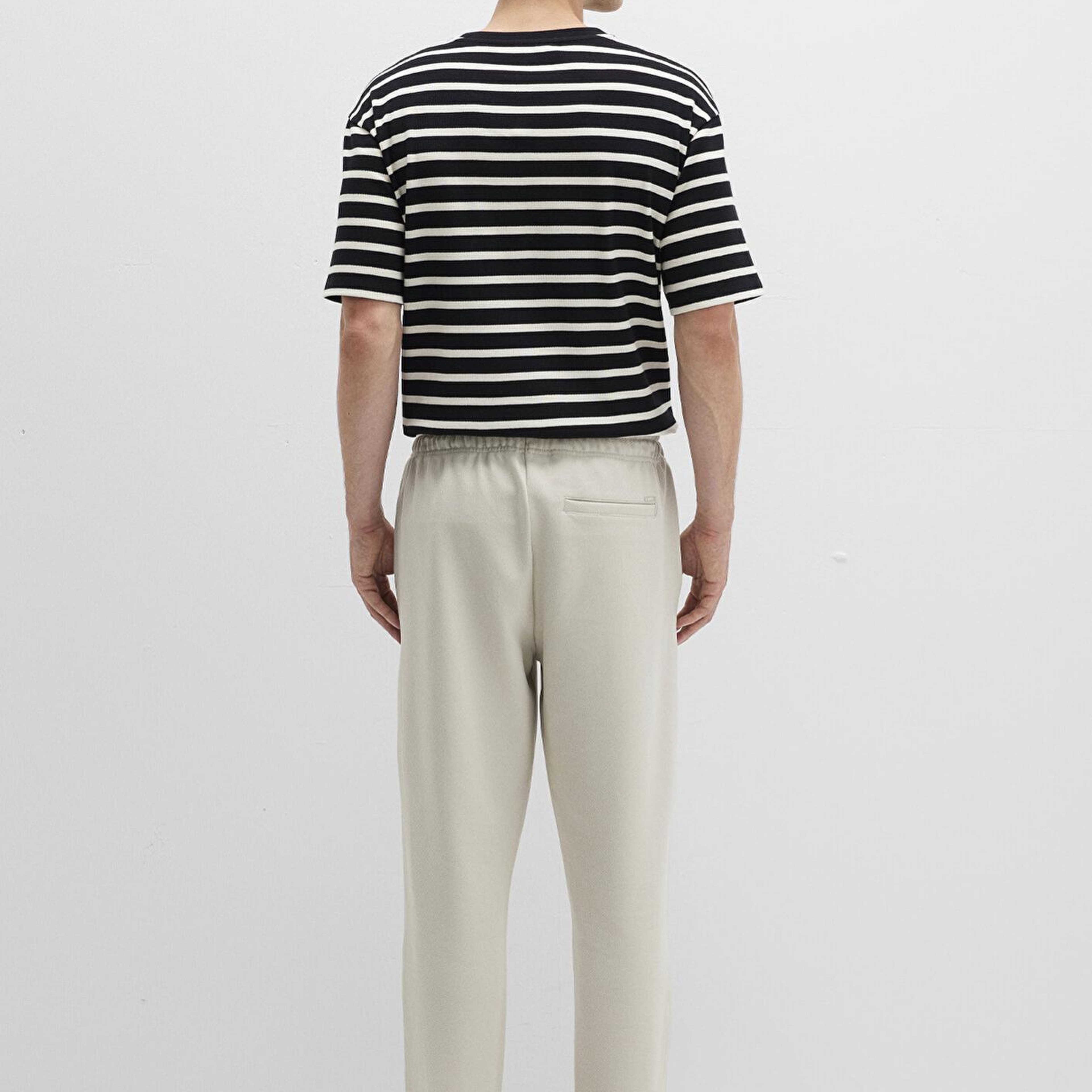 Mavi Bej Örme İnterlok Pantolon 0010521-70144