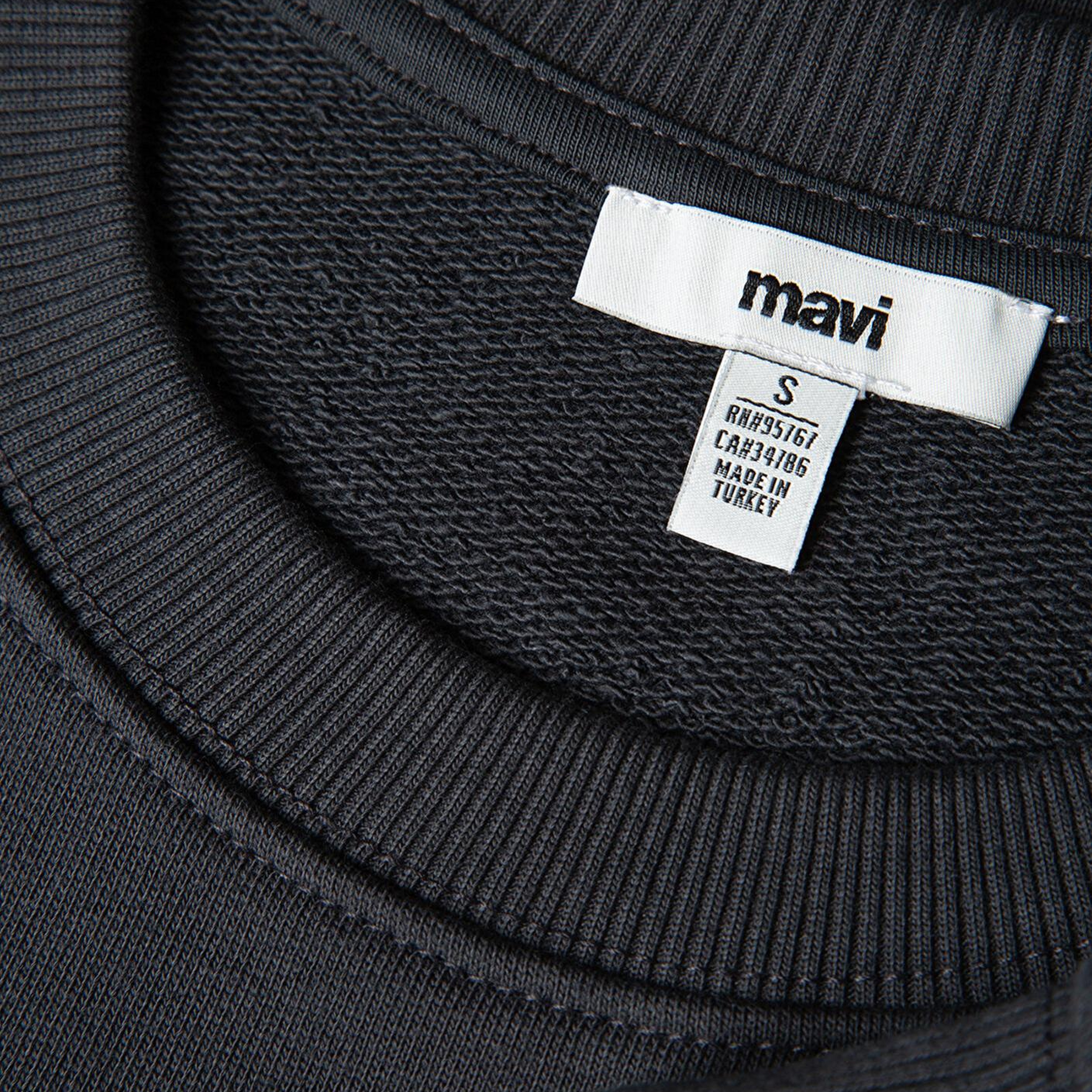 Mavi Mavi Logo Baskılı Antrasit Sweatshirt 1S10148-70087