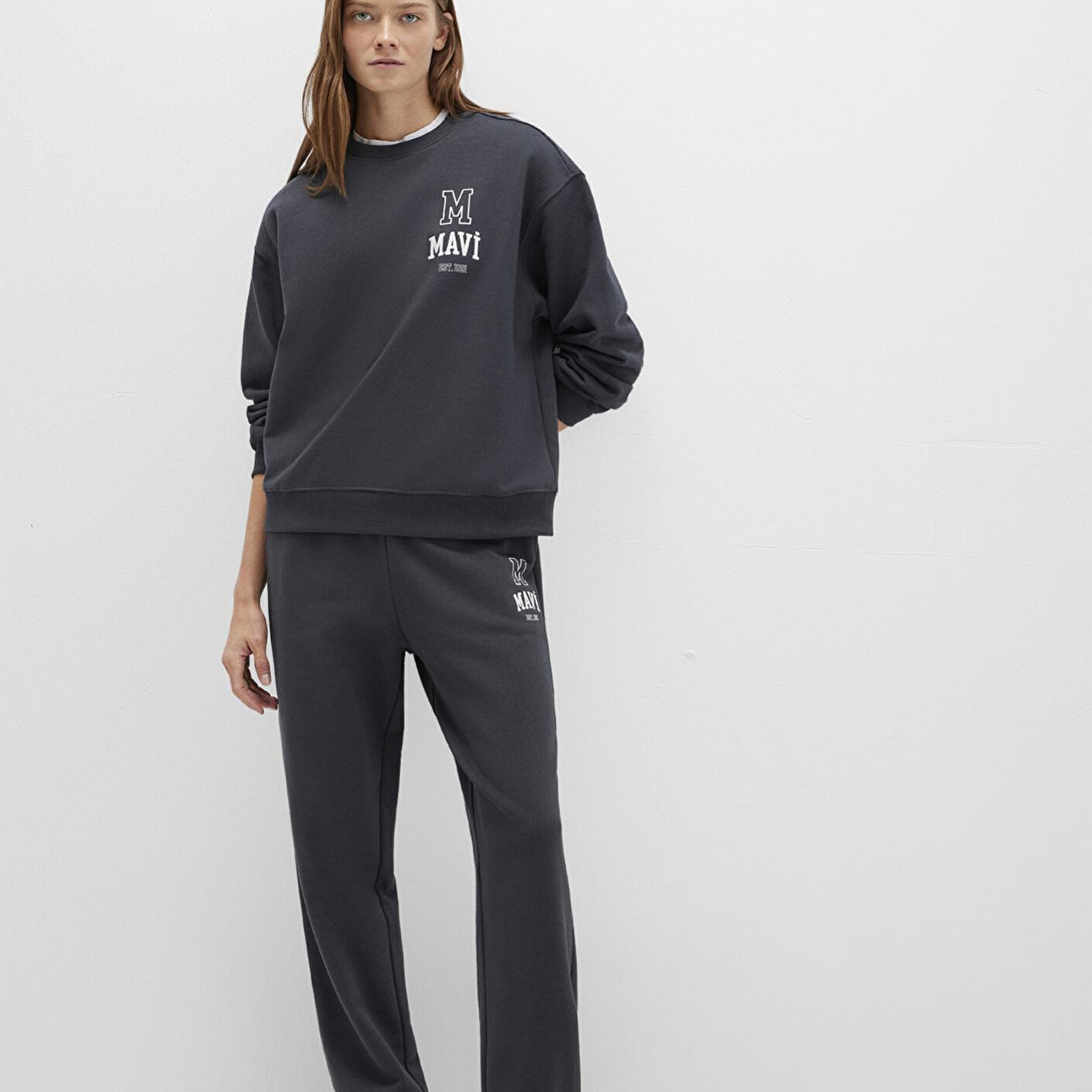 Mavi Mavi Logo Baskılı Antrasit Eşofman Altı 1010801-70087