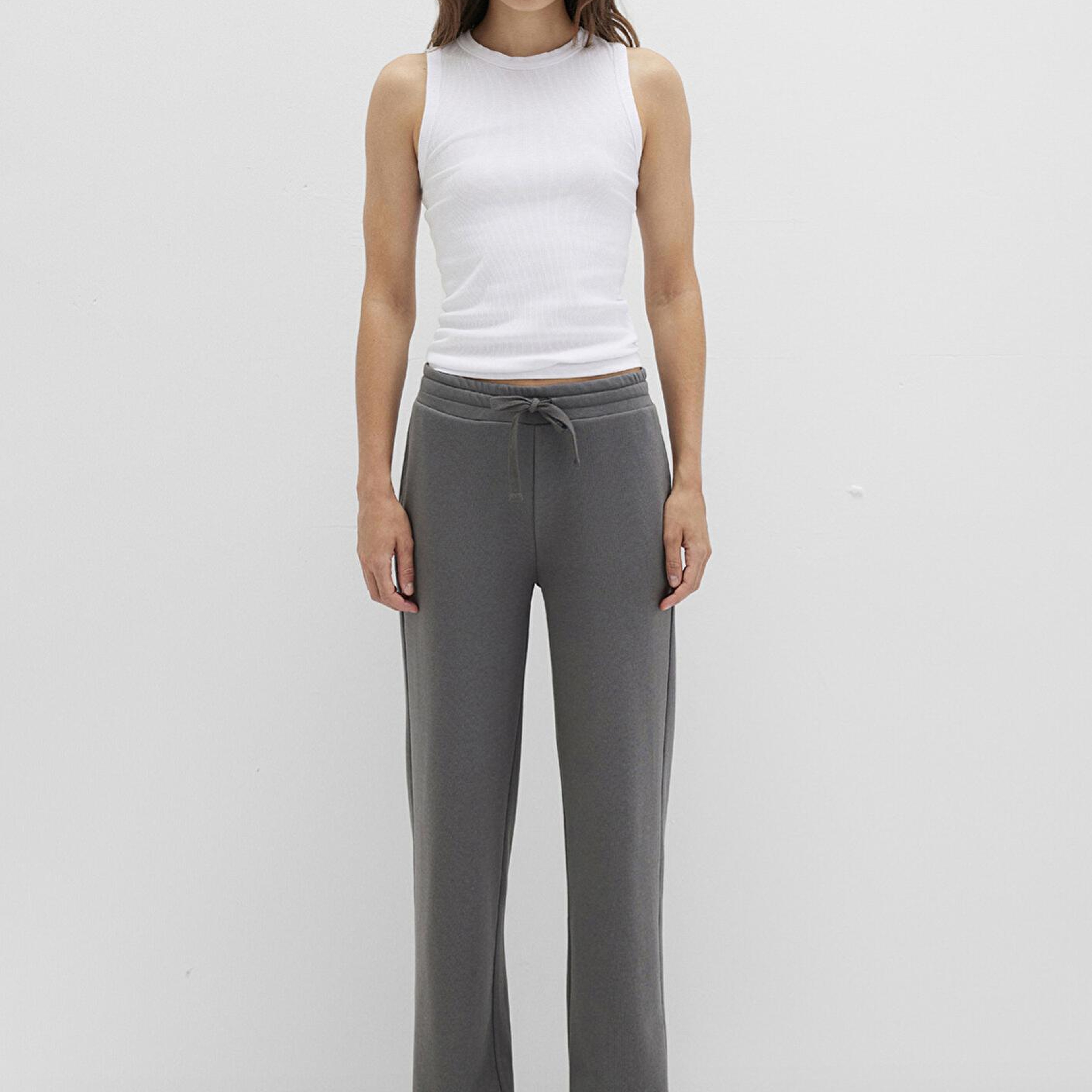 Mavi Geniş Paça Gri Basic Eşofman Altı 1011057-70096