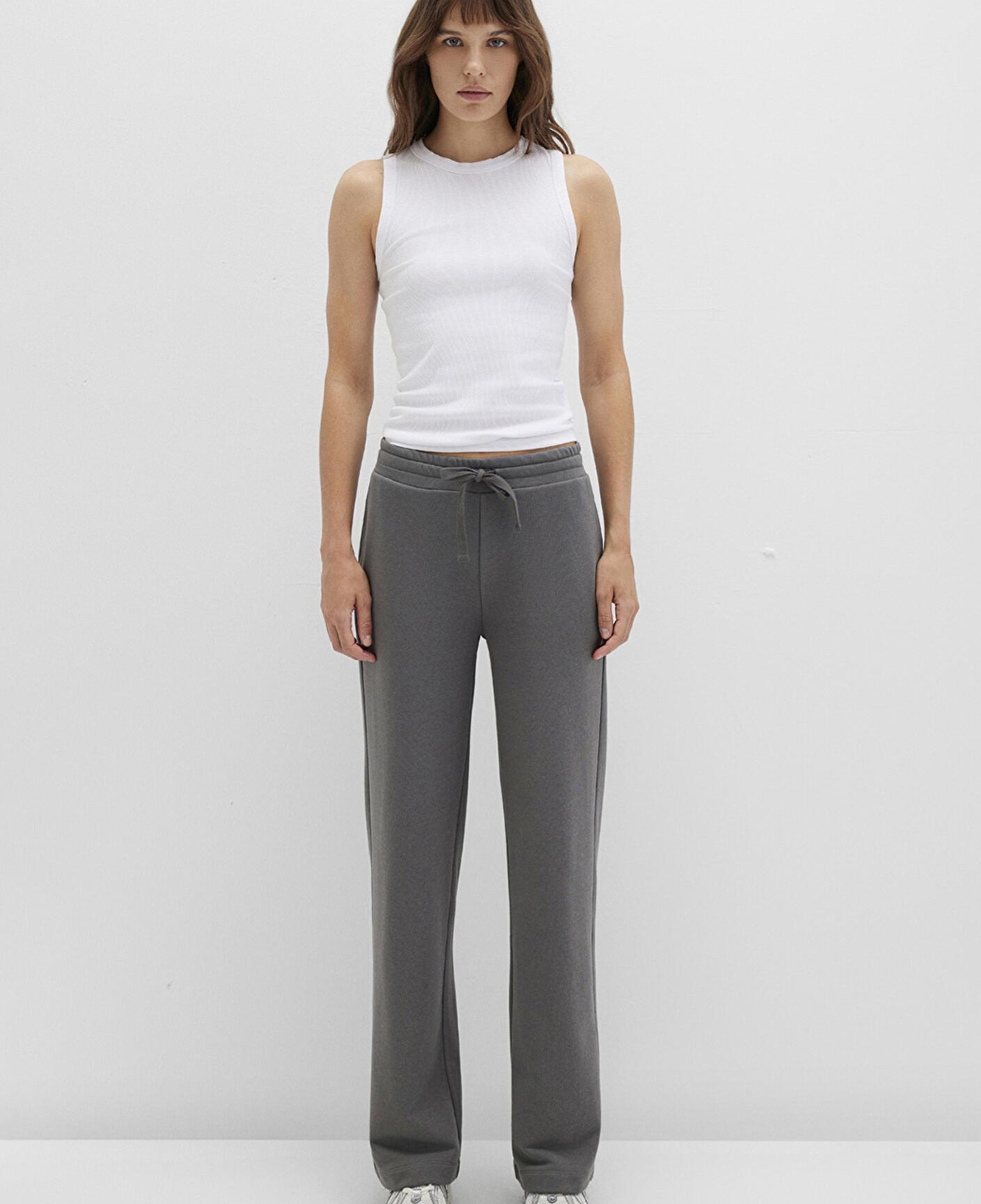 Mavi Geniş Paça Gri Basic Eşofman Altı 1011057-70096