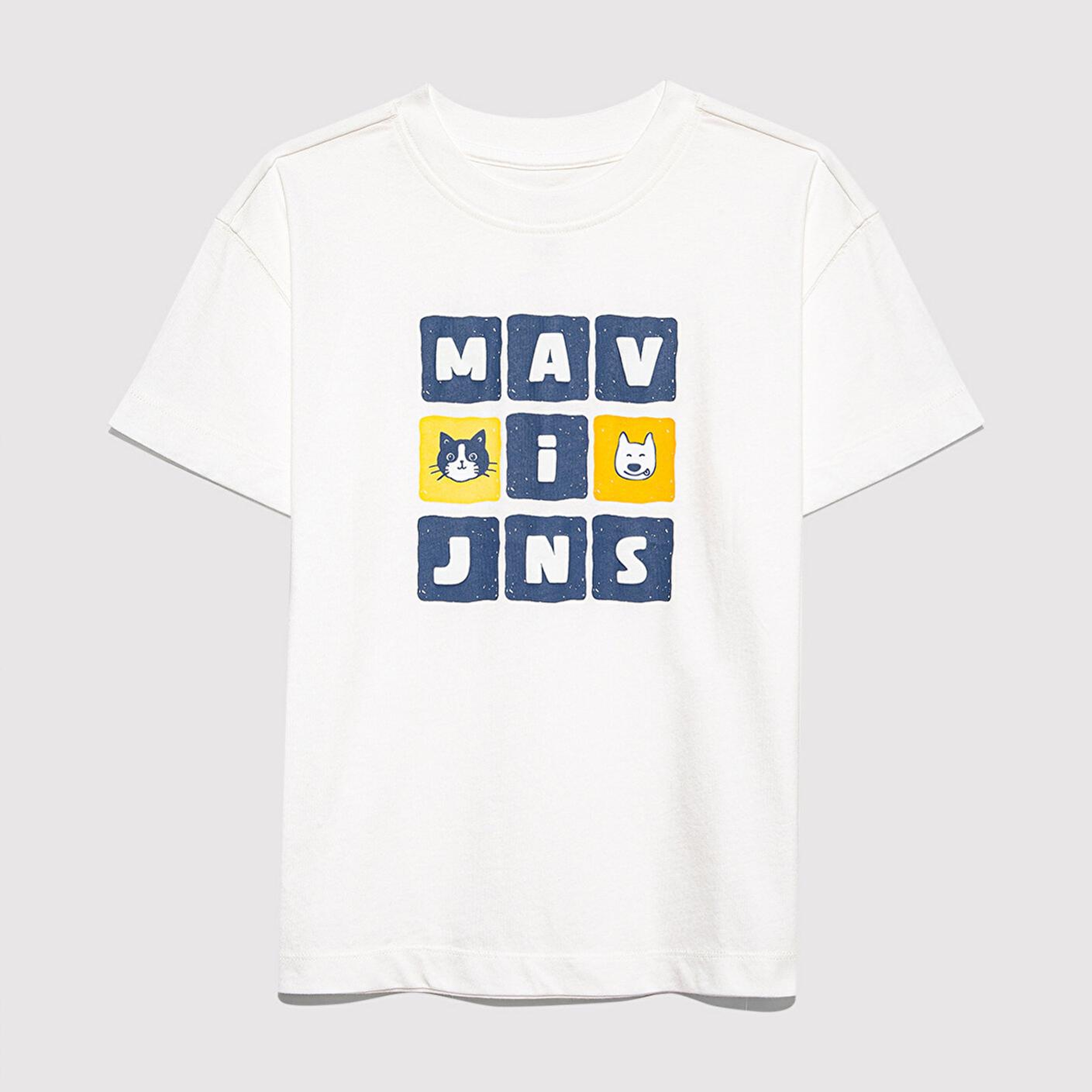 Mavi Mavi Jeans Baskılı Ekru Tişört Loose Fit / Bol Rahat Kesim 7610366-70057