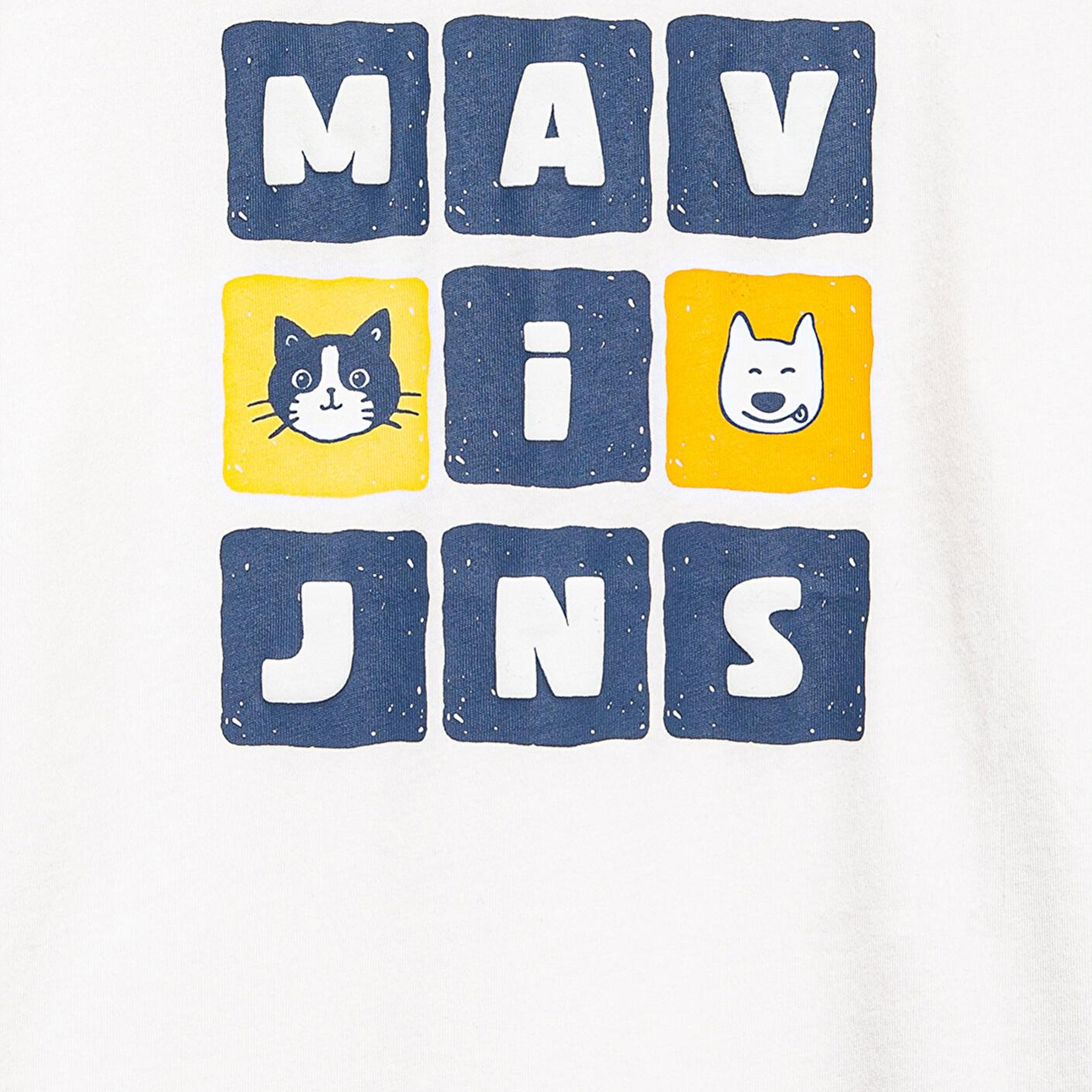 Mavi Mavi Jeans Baskılı Ekru Tişört Loose Fit / Bol Rahat Kesim 7610366-70057