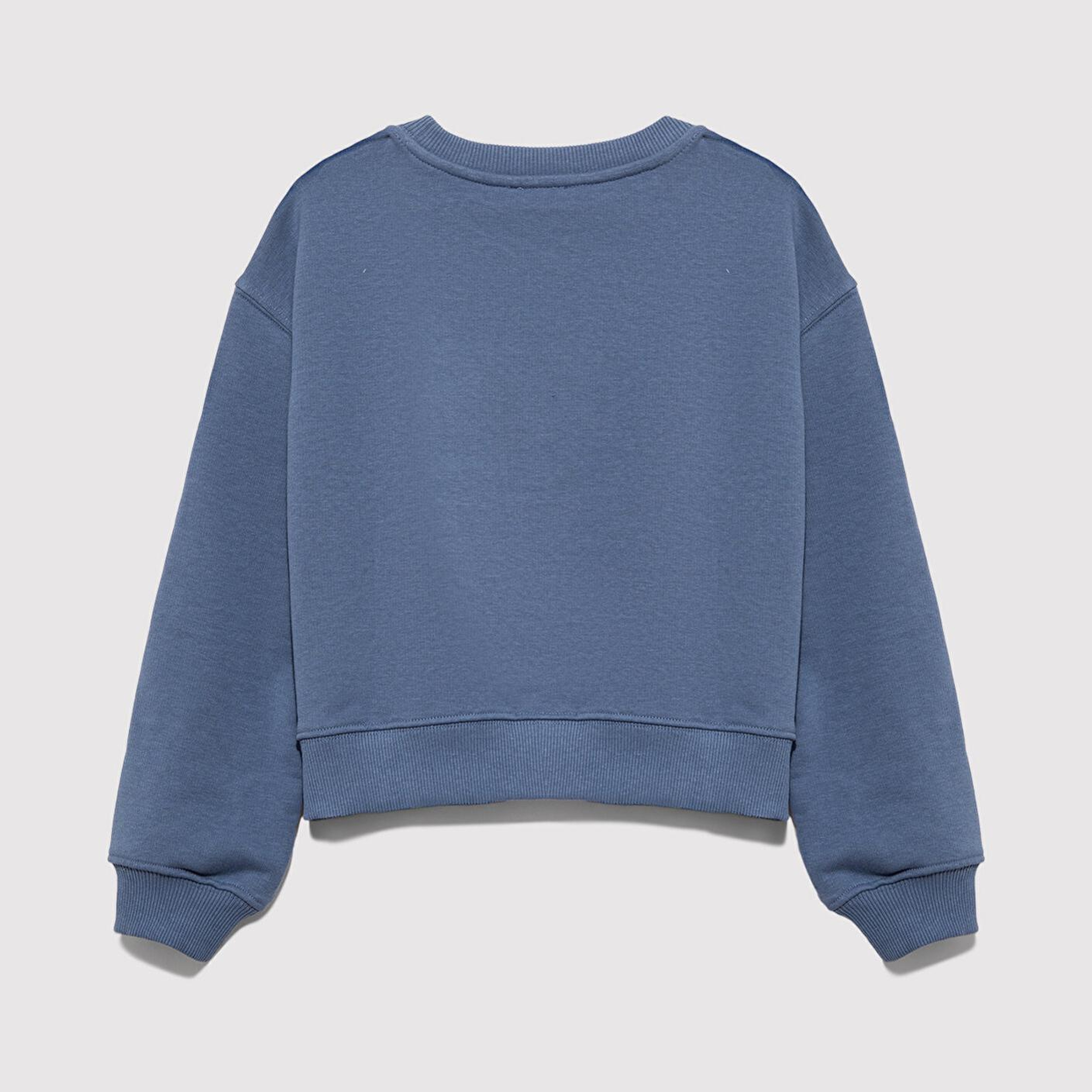 Mavi Mavi Kedi Baskılı Mavi Sweatshirt 7S10133-86702