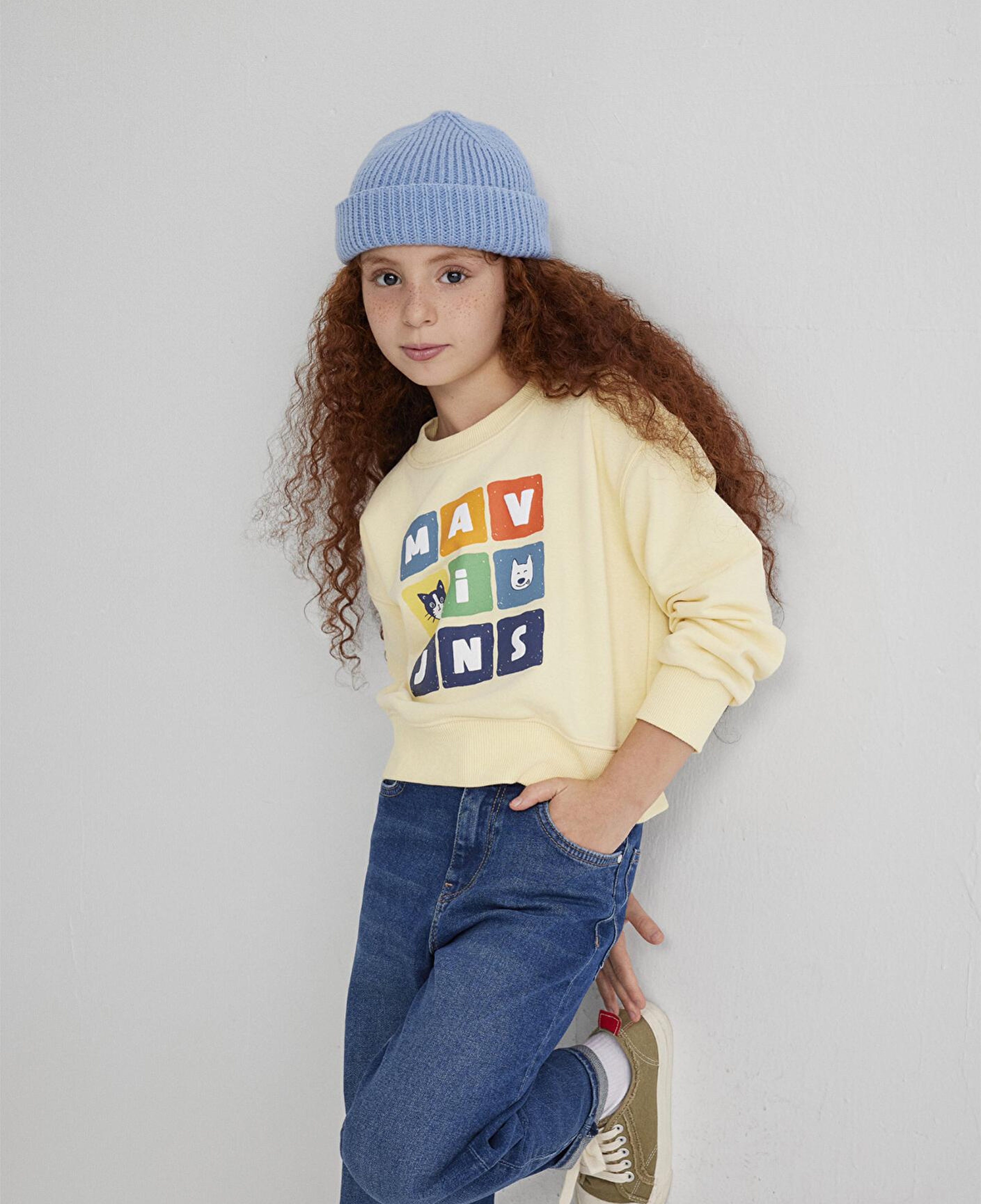 Mavi Mavi Baskılı Sarı Sweatshirt 7S10127-84571