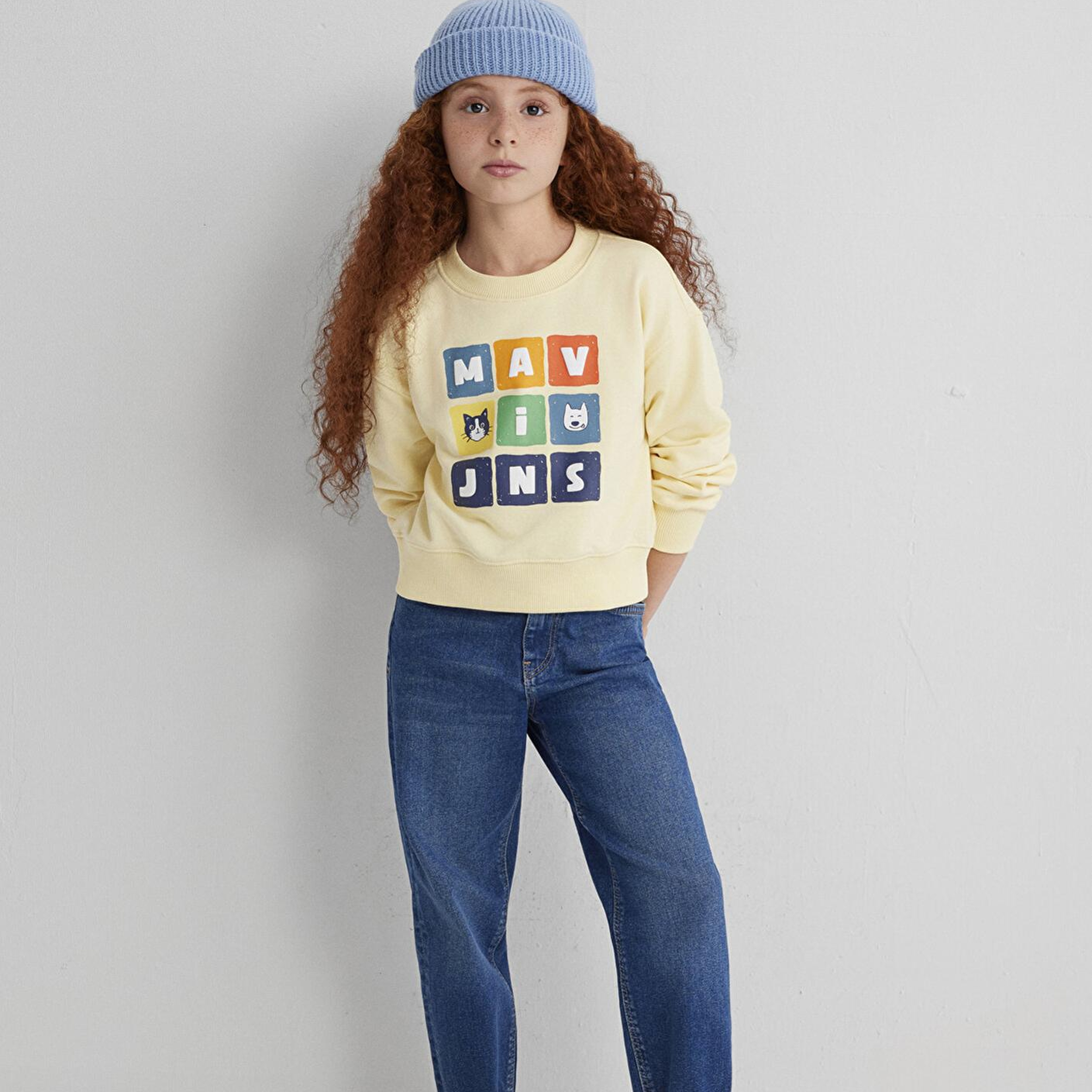 Mavi Mavi Baskılı Sarı Sweatshirt 7S10127-84571