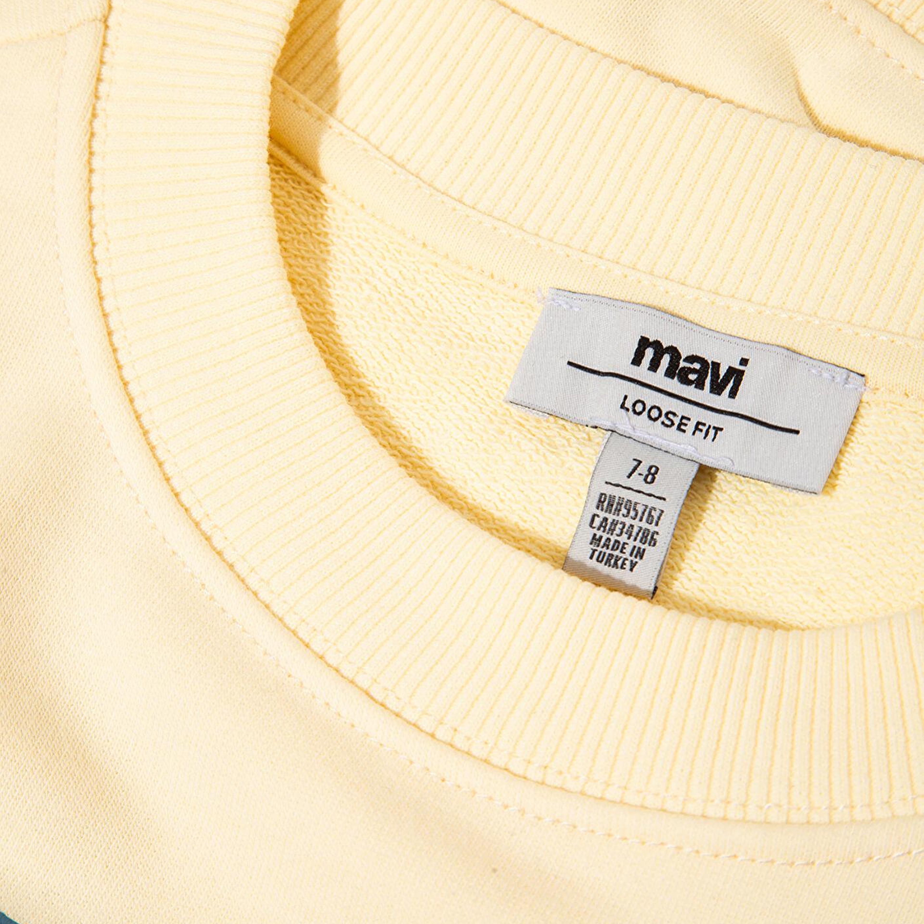 Mavi Mavi Baskılı Sarı Sweatshirt 7S10127-84571