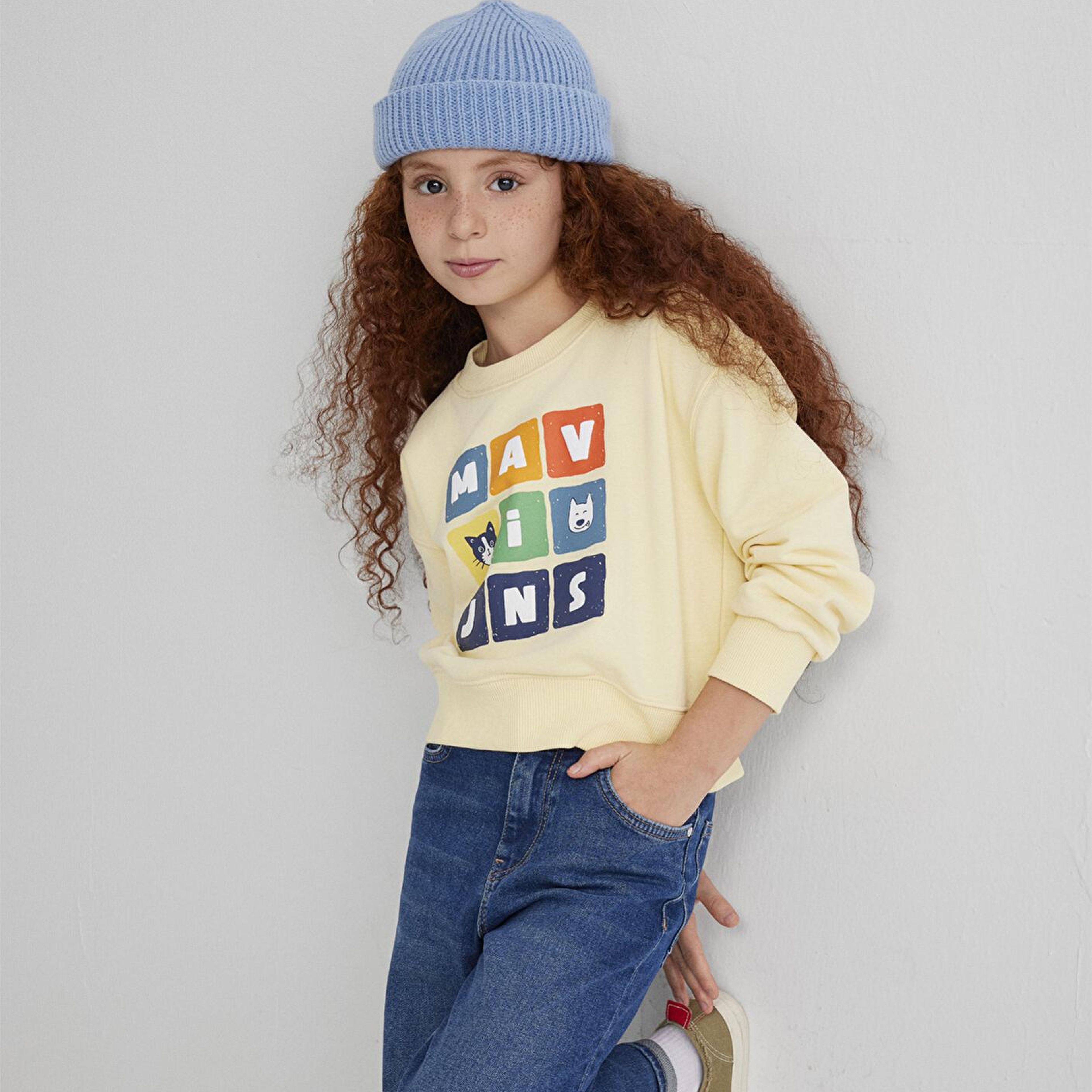 Mavi Mavi Baskılı Sarı Sweatshirt 7S10127-84571