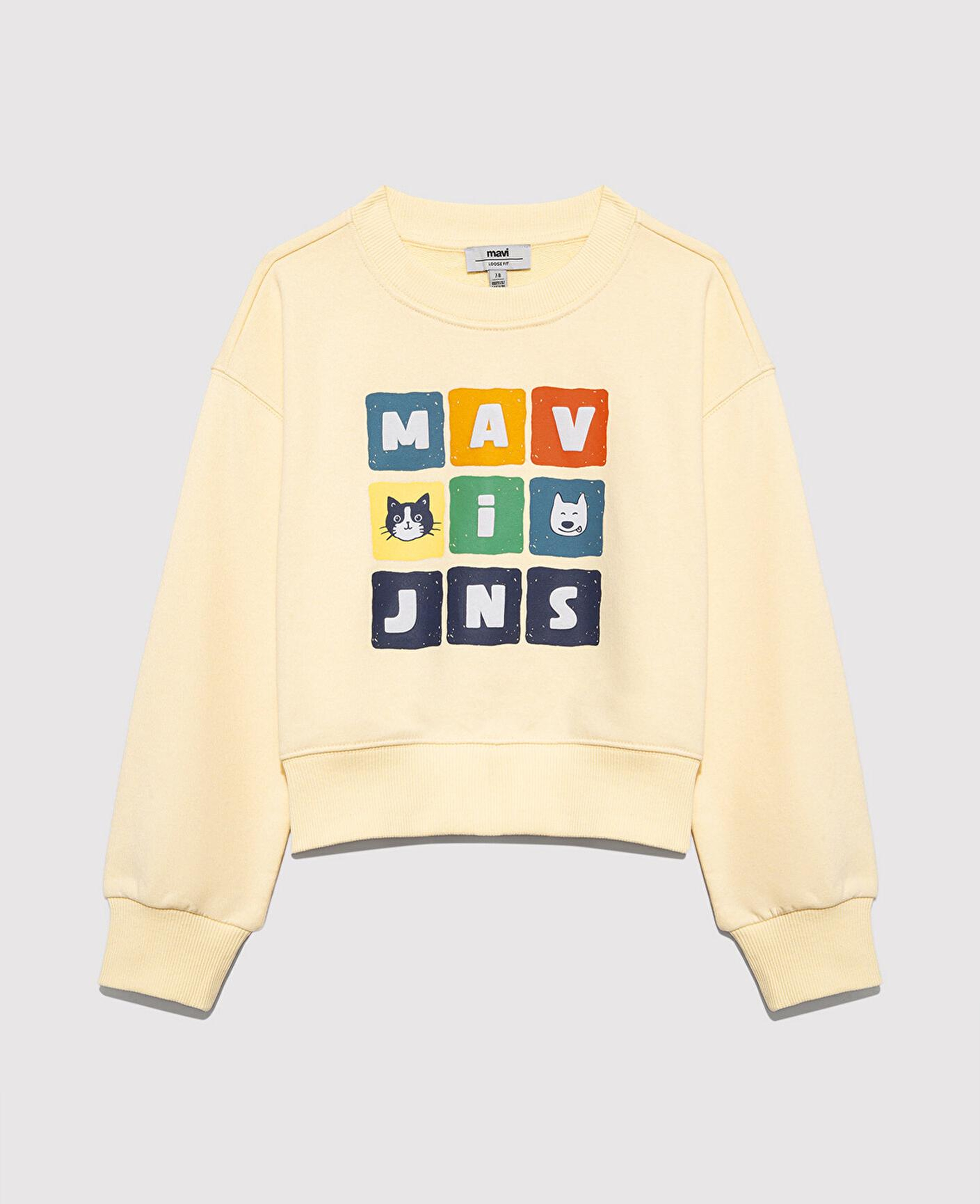 Mavi Mavi Baskılı Sarı Sweatshirt 7S10127-84571