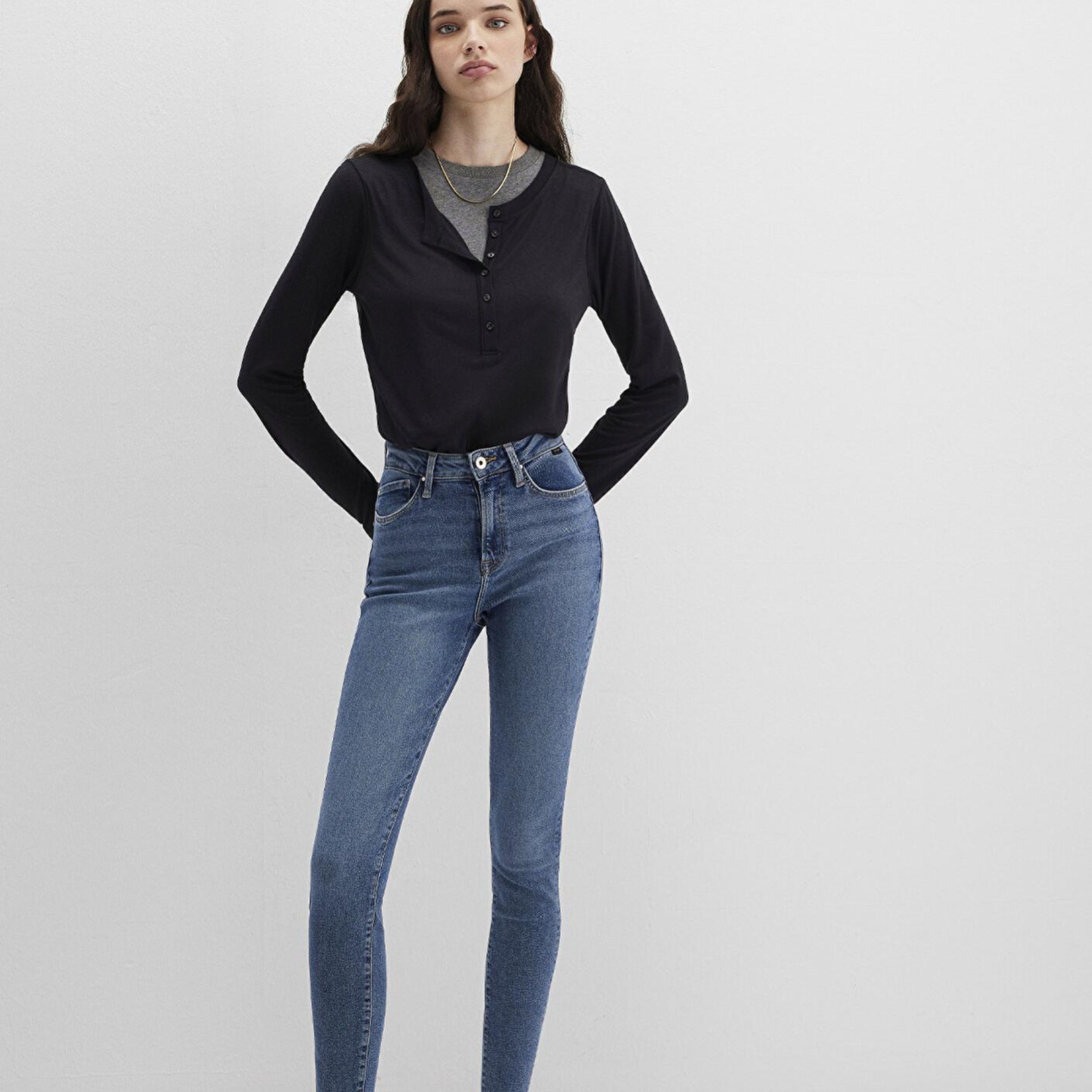 Mavi Serenay Gold Shape Vintage Indigo Mavisi Jean Pantolon 100980-82194