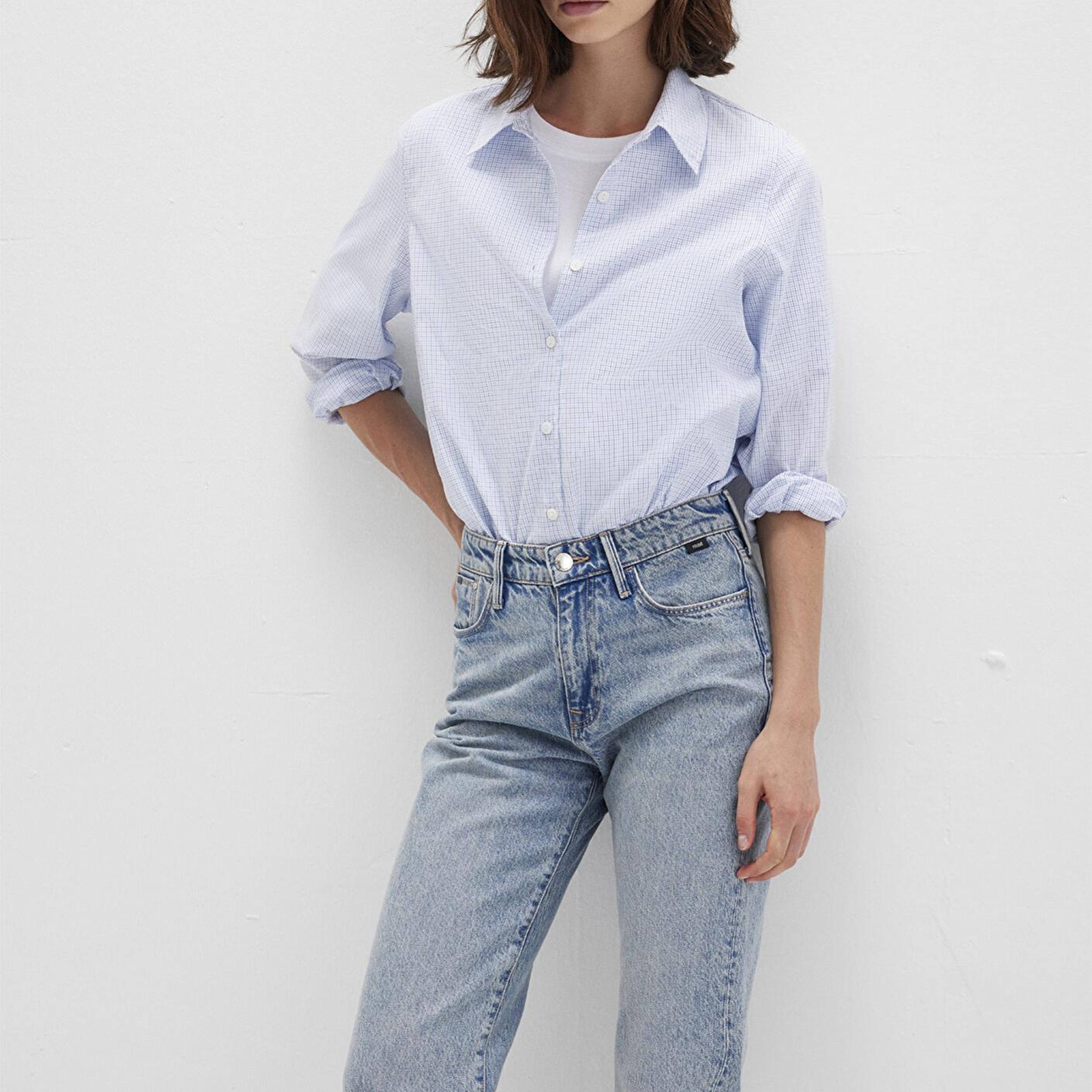 Mavi Kareli Mavi Gömlek Regular Fit / Normal Kesim 1211168-83150