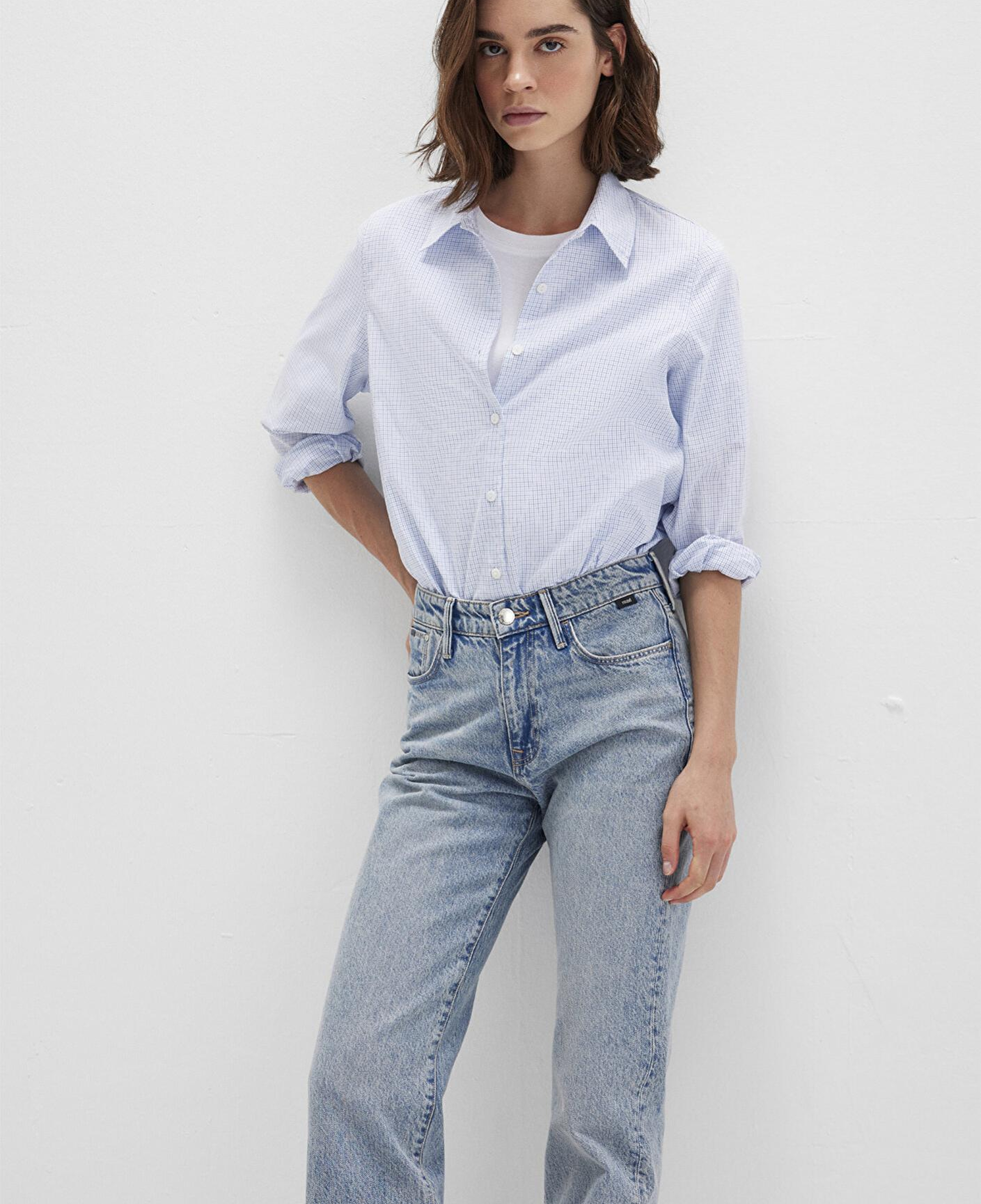 Mavi Kareli Mavi Gömlek Regular Fit / Normal Kesim 1211168-83150