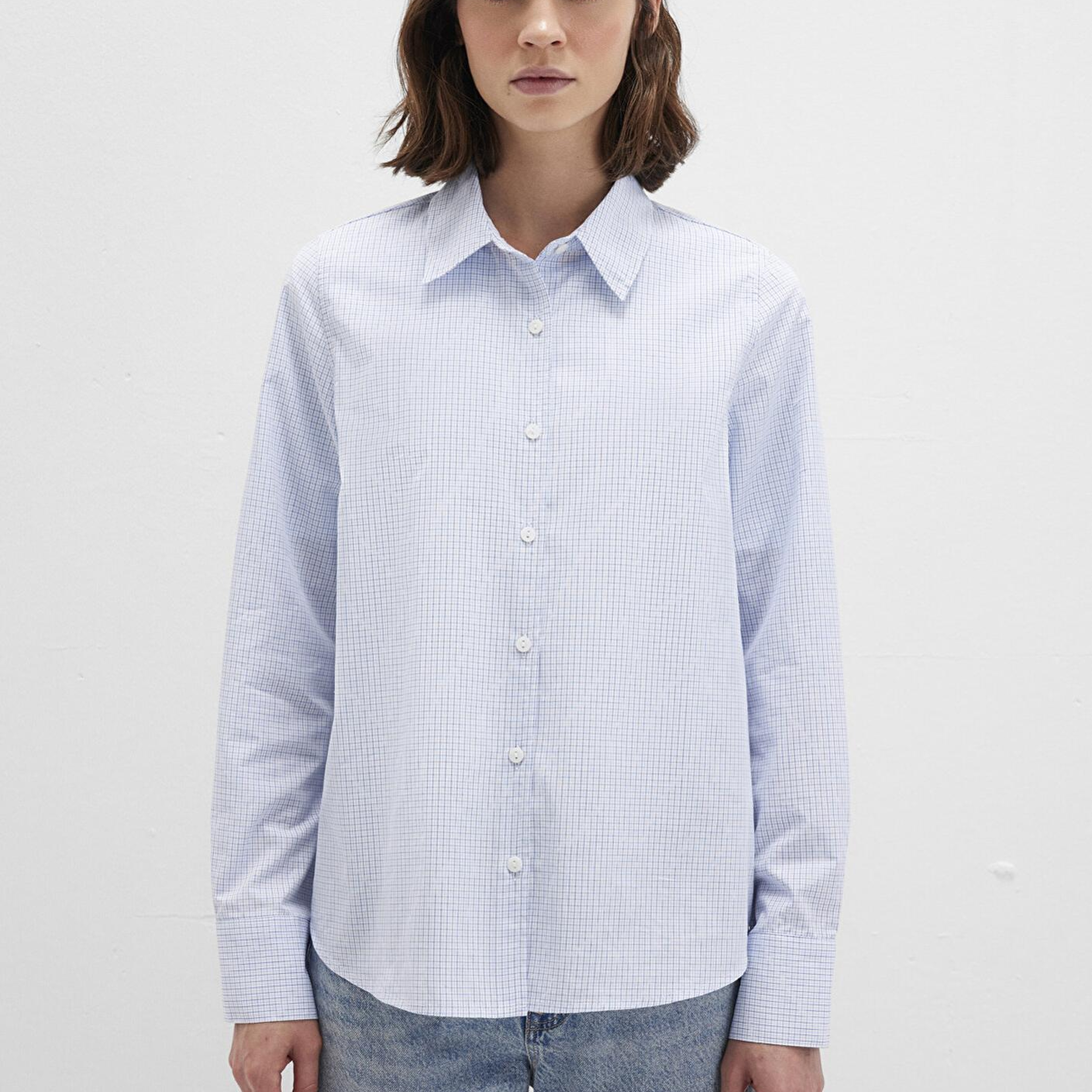 Mavi Kareli Mavi Gömlek Regular Fit / Normal Kesim 1211168-83150