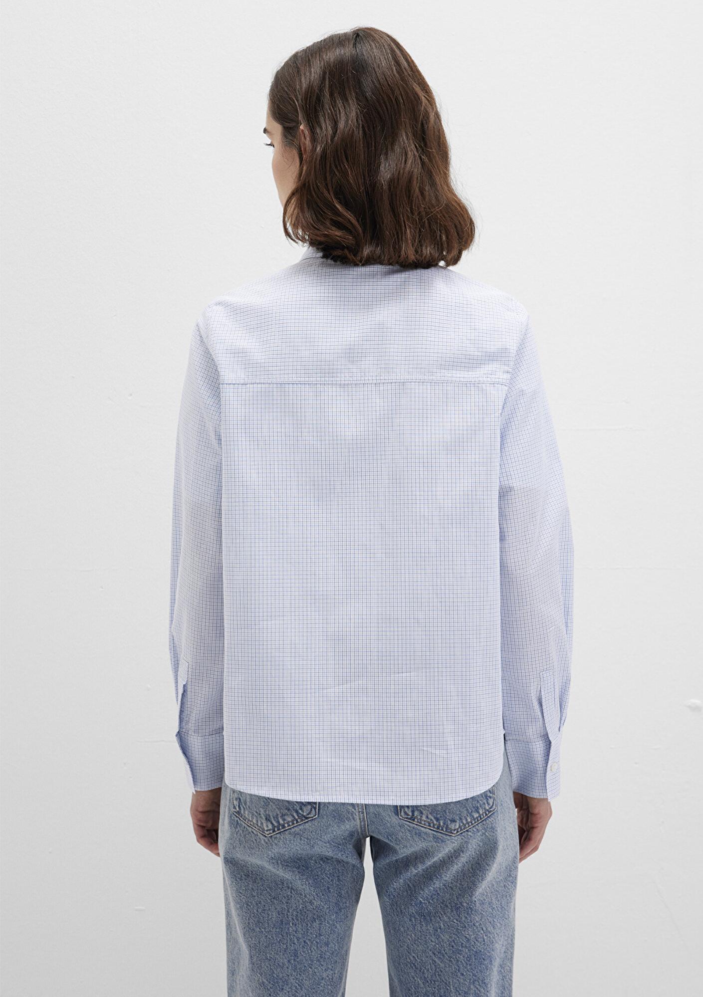 Mavi Kareli Mavi Gömlek Regular Fit / Normal Kesim 1211168-83150