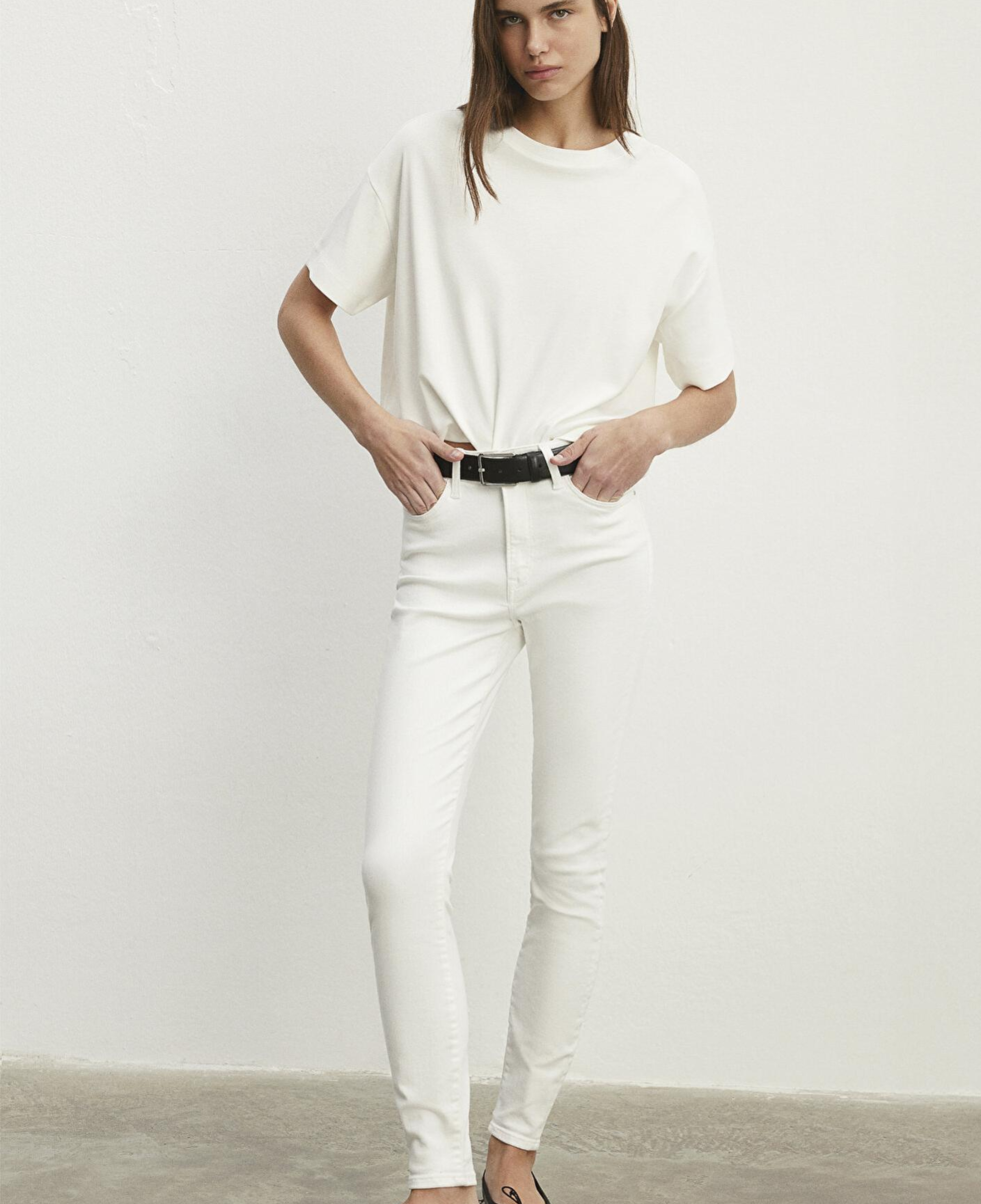 Mavi Serenay Gold Shape Beyaz Jean Pantolon 100980-83673