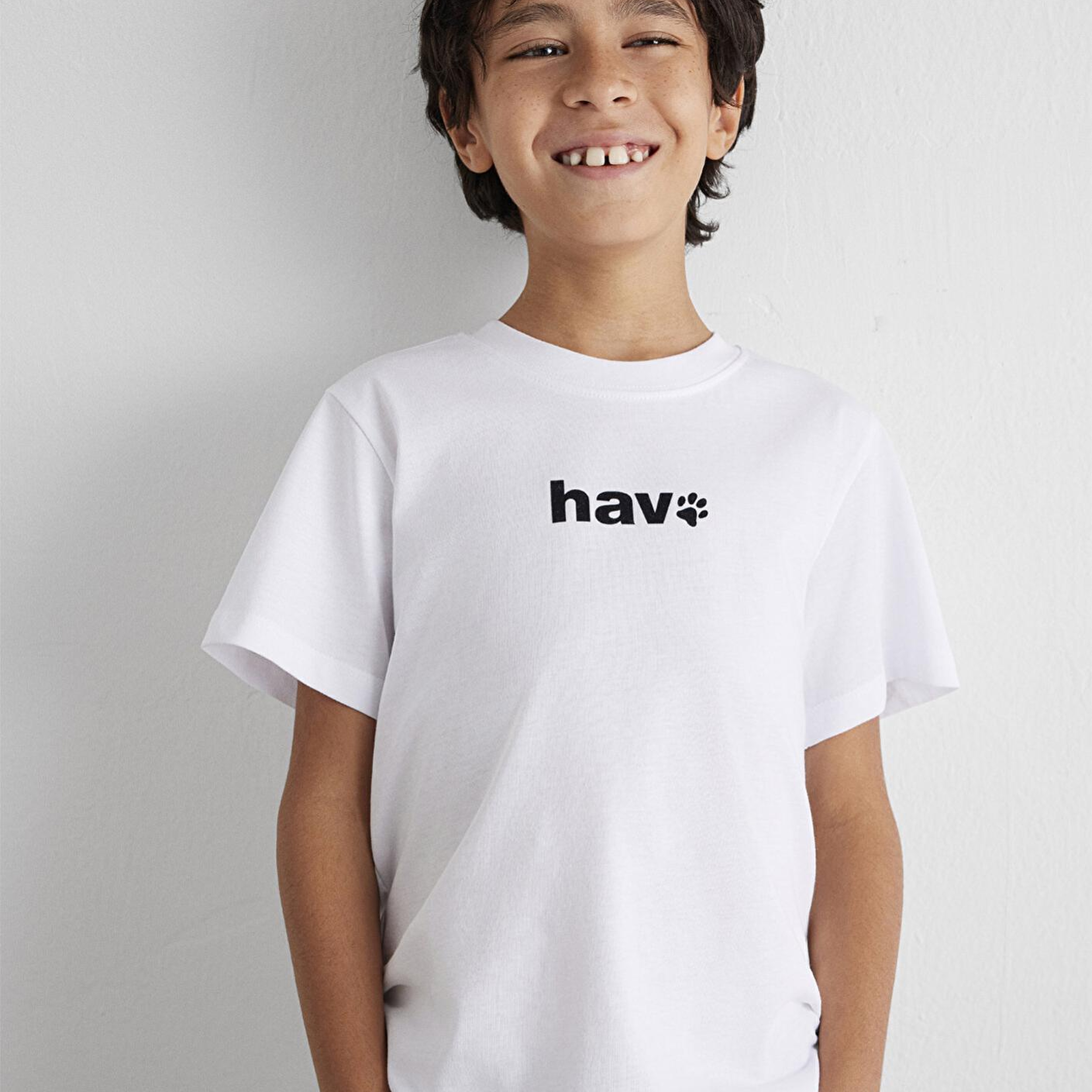 Mavi Hav Baskılı Beyaz Çocuk Tişört Regular Fit / Normal Kesim 6610350-620