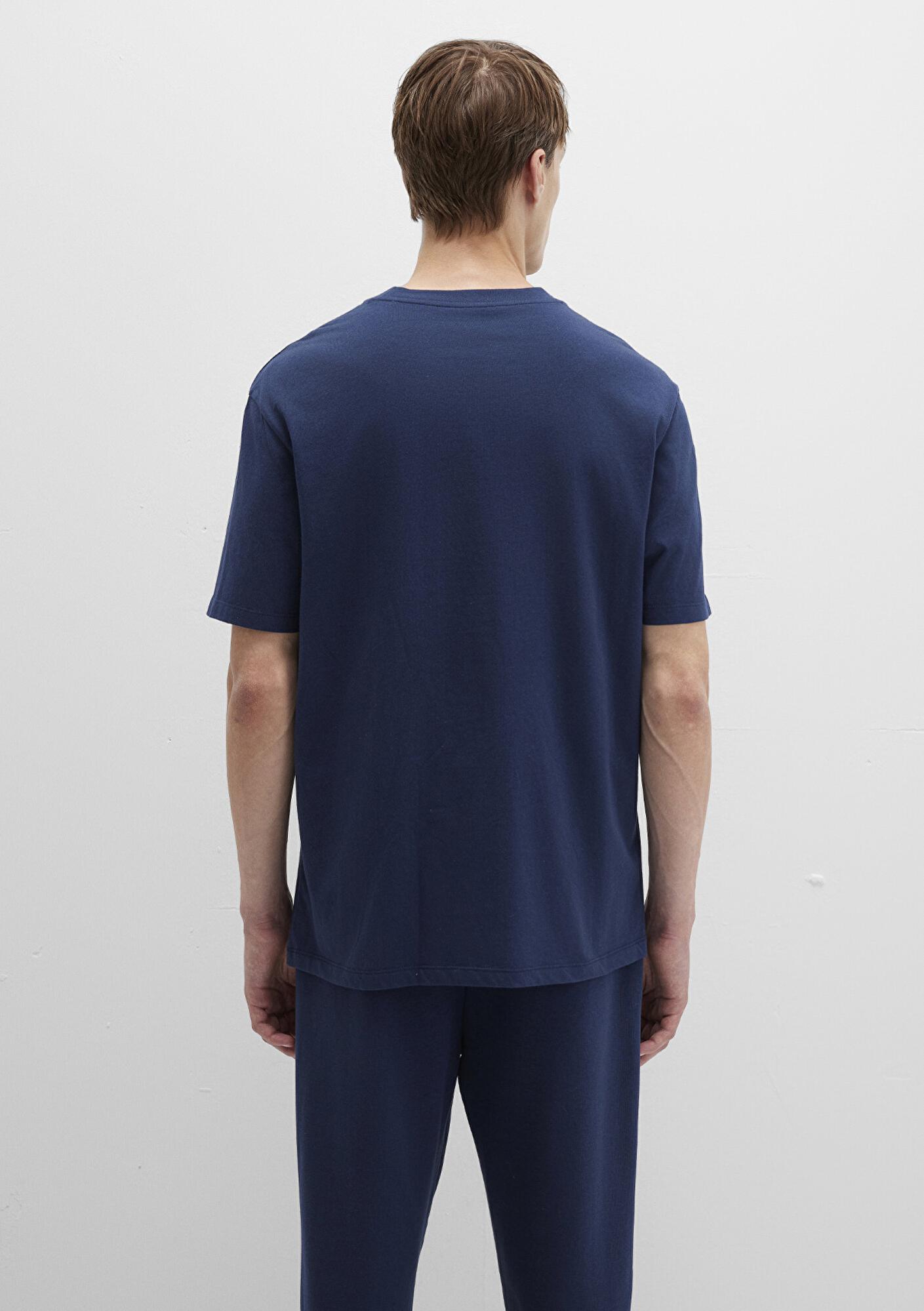 Mavi Mavi Baskılı Lacivert Tişört Loose Fit / Bol Rahat Kesim 0612840-70497