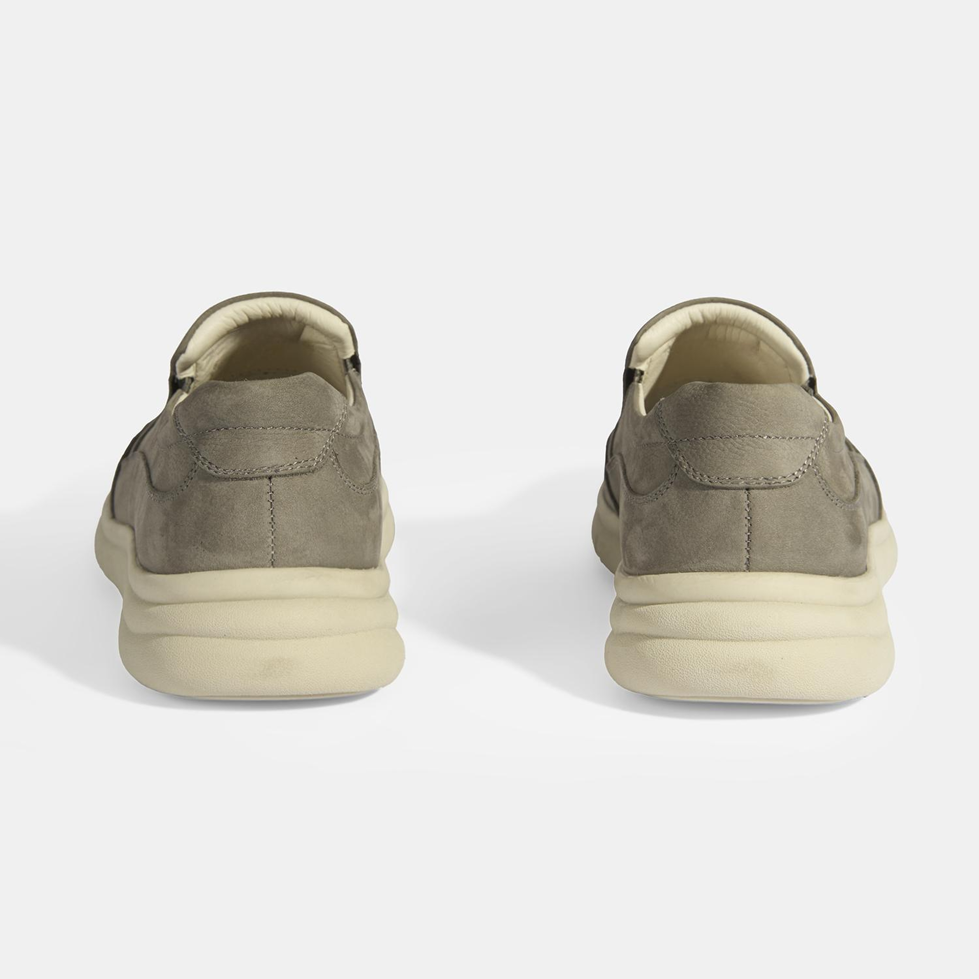 Erkek Bej Slip-On Nubuk Deri DesaComfort Günlük Ayakkabı