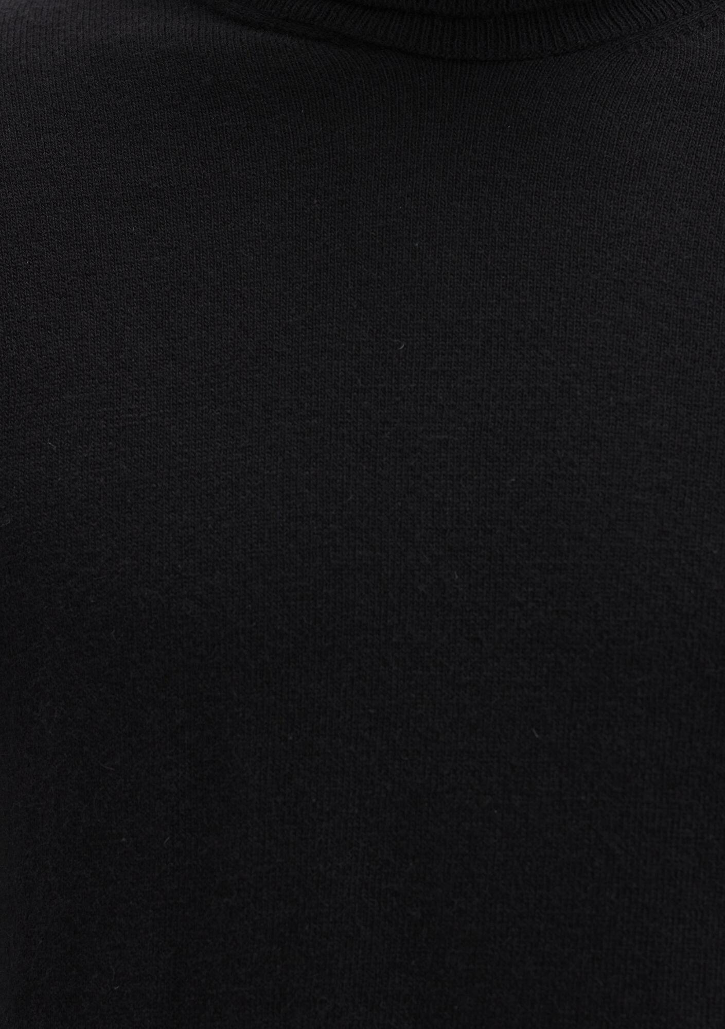 Mavi Yün Karışımlı Boğazlı Siyah Kazak Regular Fit / Normal Kesim 0710372-900