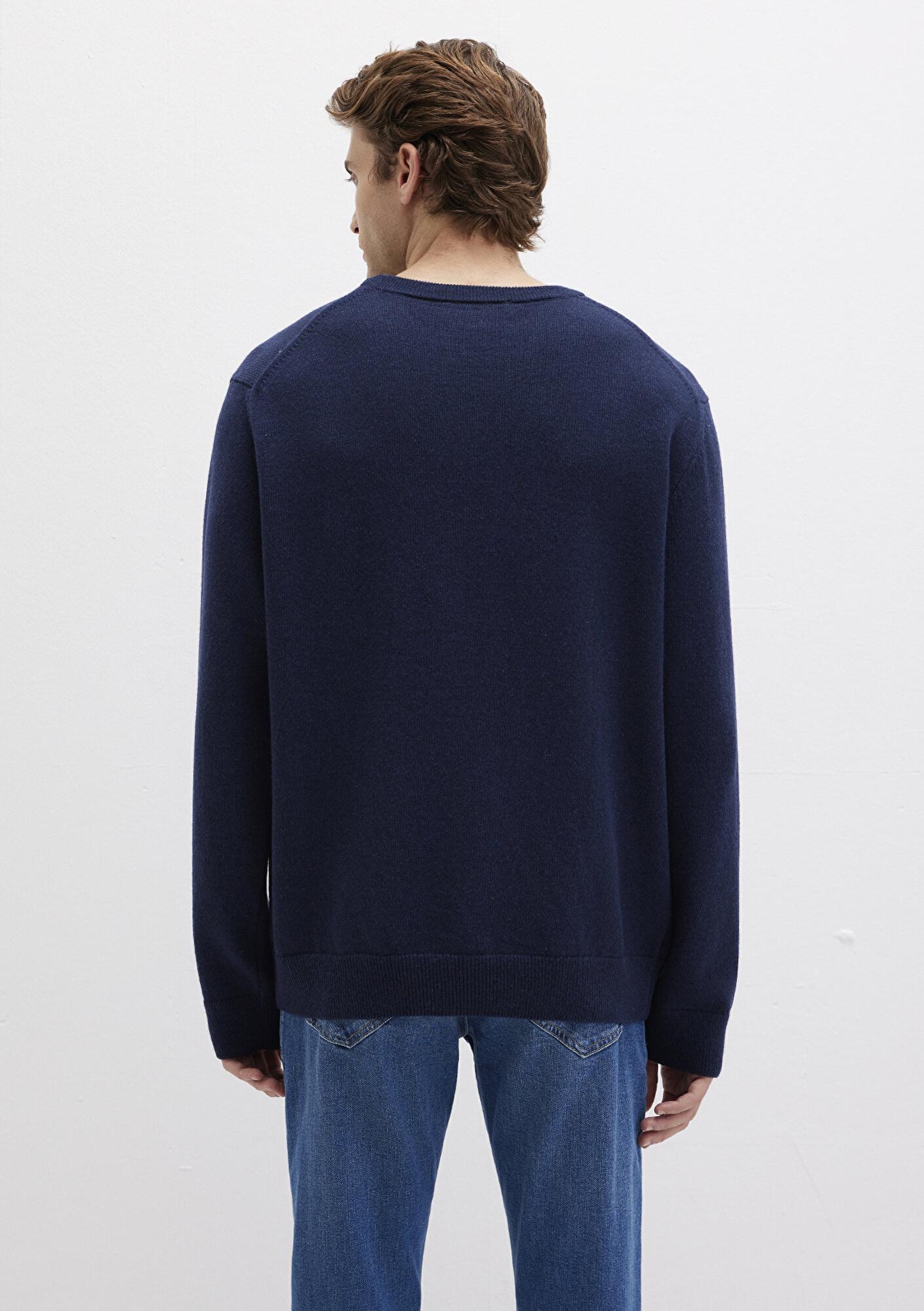 Mavi Yün Karışımlı Lacivert Kazak Regular Fit / Normal Kesim 0710370-70490