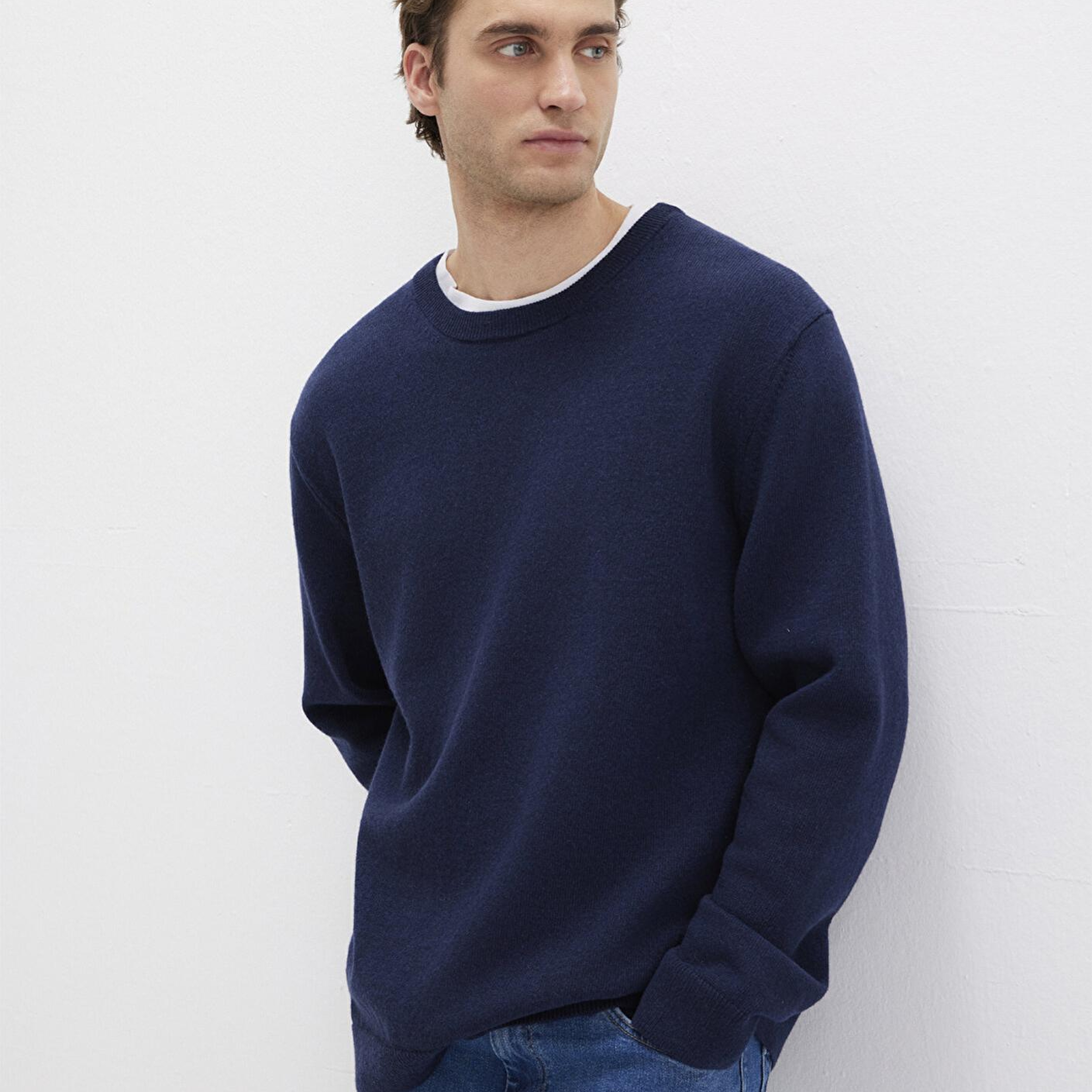 Mavi Yün Karışımlı Lacivert Kazak Regular Fit / Normal Kesim 0710370-70490