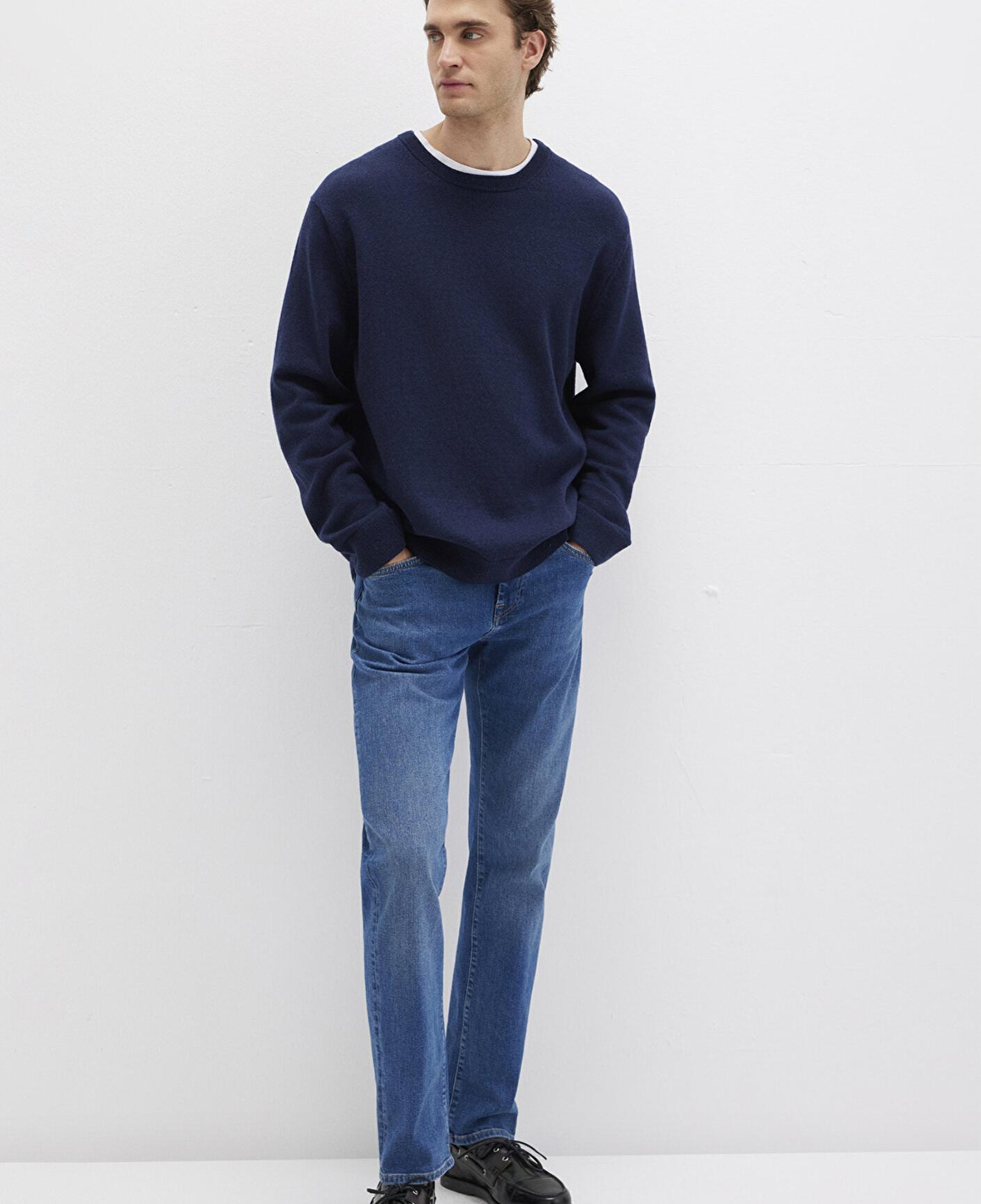 Mavi Yün Karışımlı Lacivert Kazak Regular Fit / Normal Kesim 0710370-70490