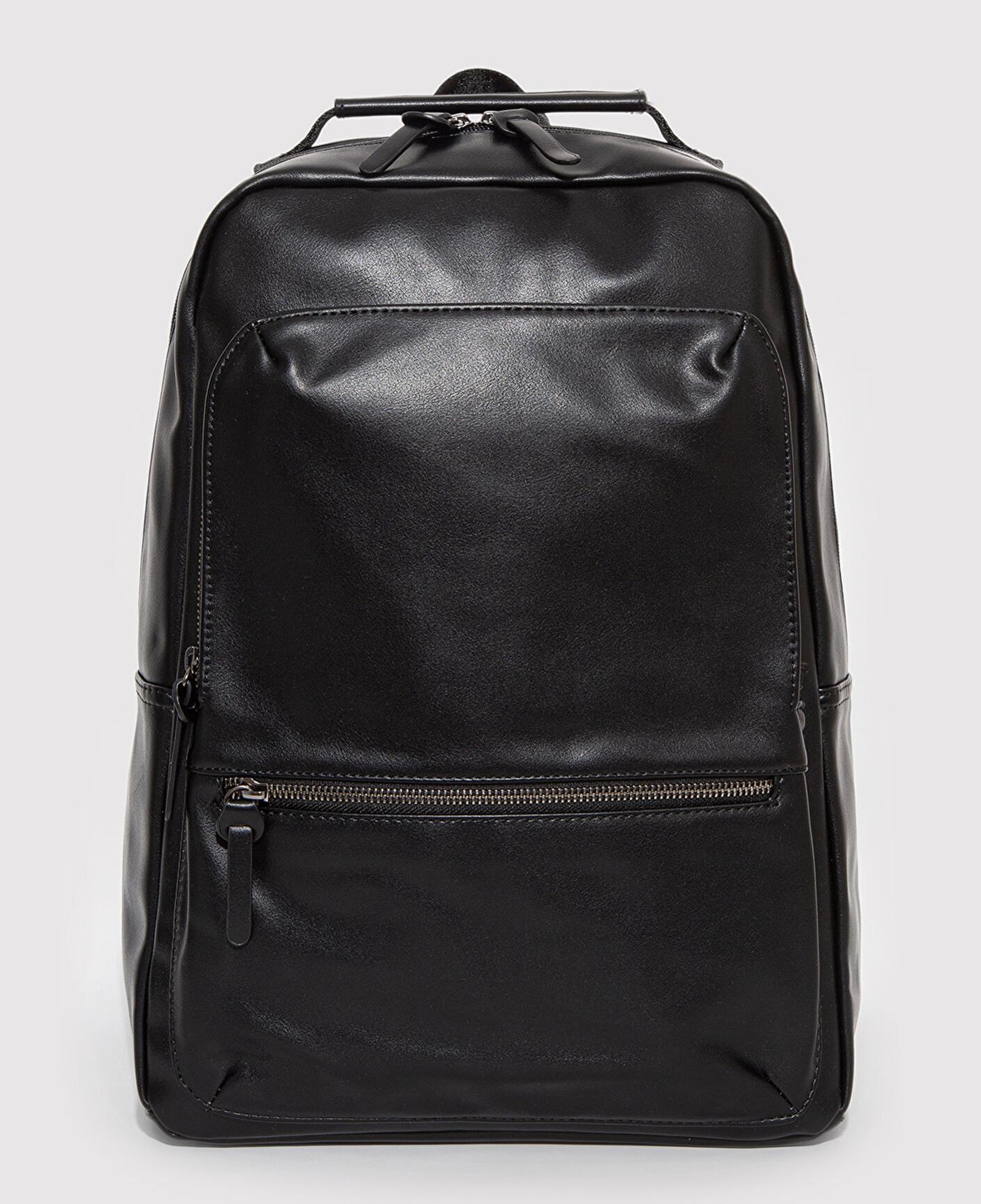 Mavi Suni Deri Siyah Sırt Çantası 0911949-900