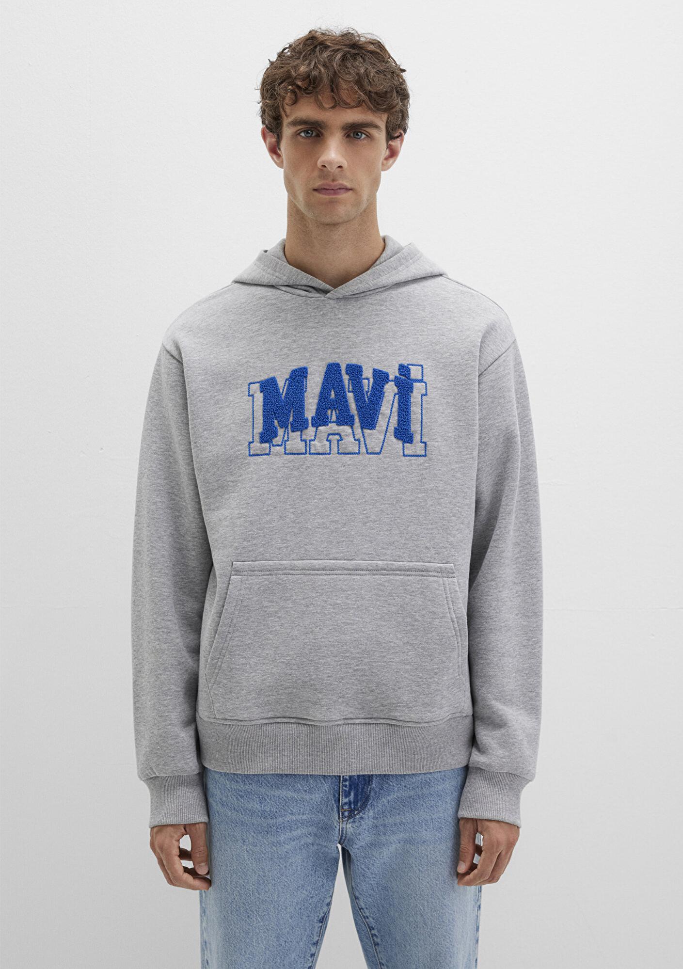 Mavi Mavi Logo Gri Sweatshirt 0S10413-80018