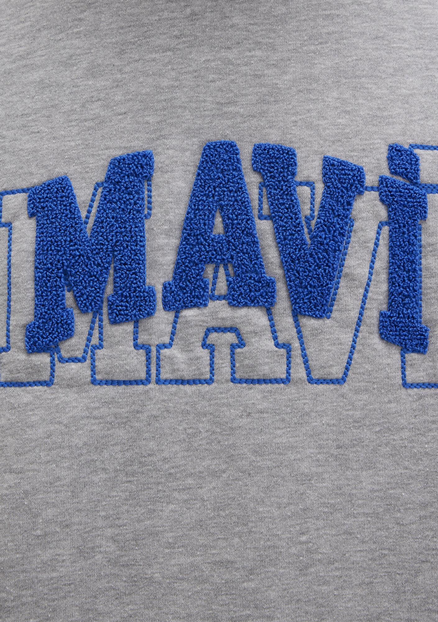 Mavi Mavi Logo Gri Sweatshirt 0S10413-80018