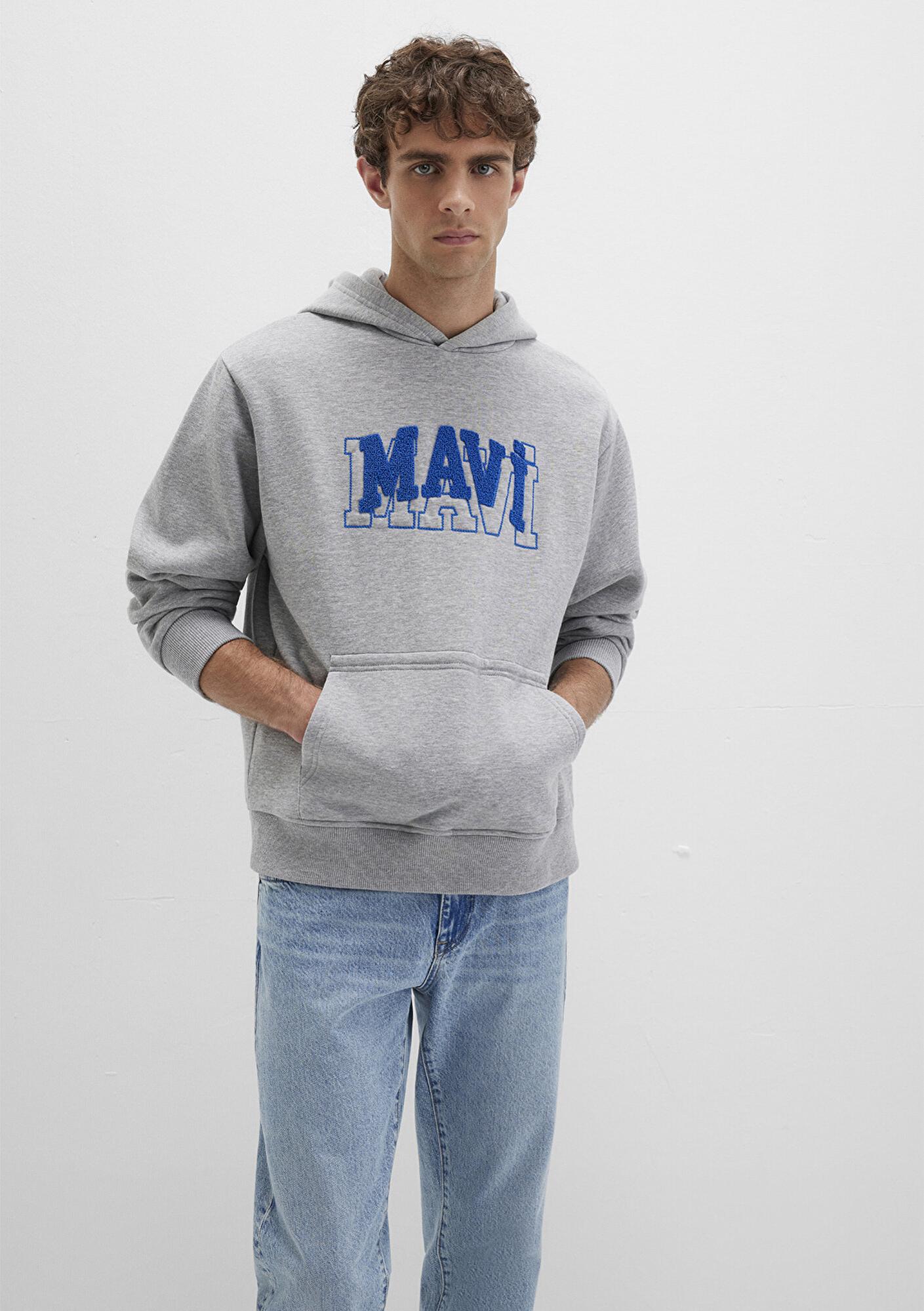 Mavi Mavi Logo Gri Sweatshirt 0S10413-80018