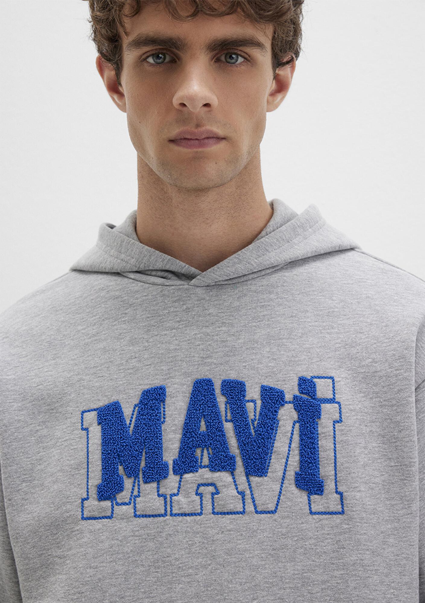 Mavi Mavi Logo Gri Sweatshirt 0S10413-80018