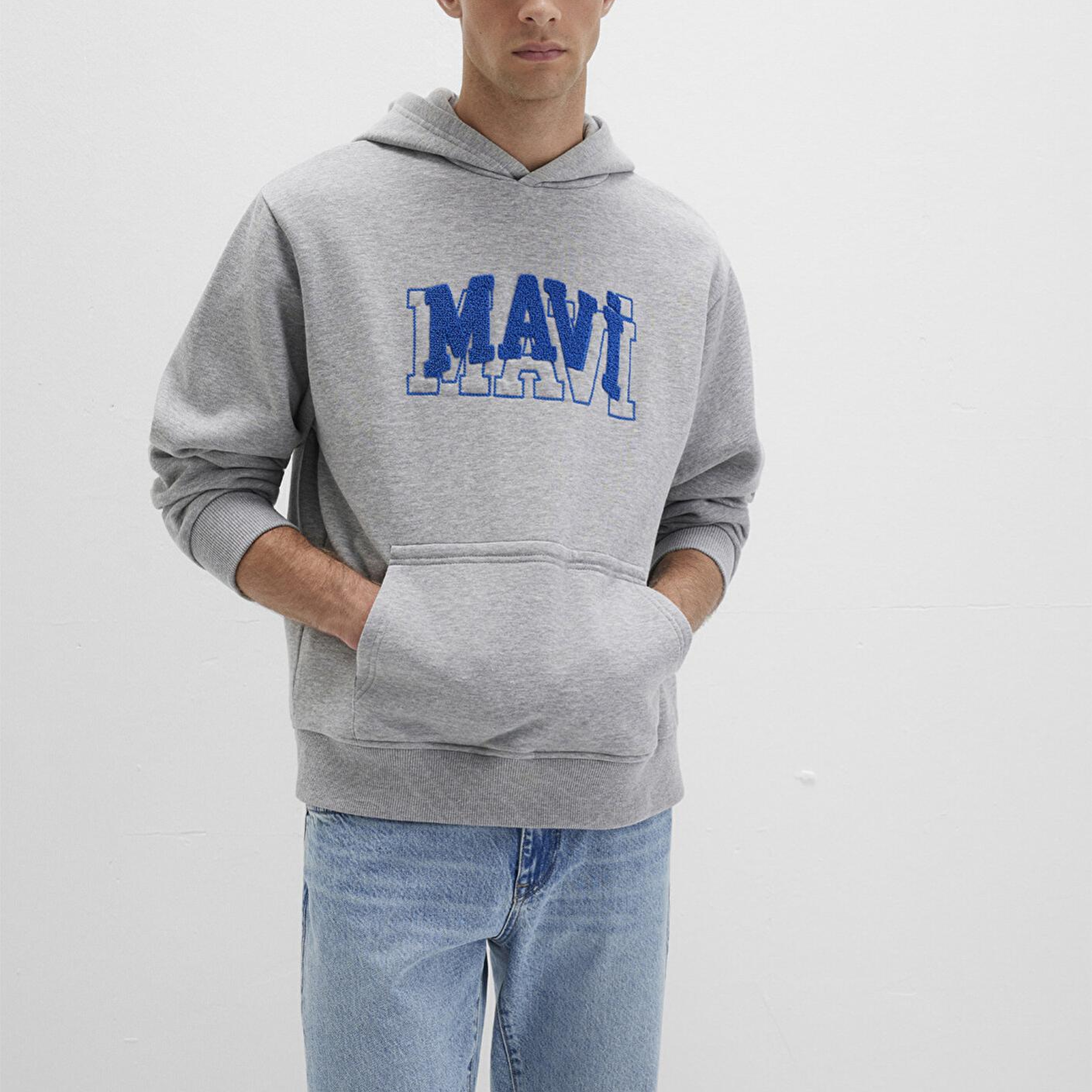Mavi Mavi Logo Gri Sweatshirt 0S10413-80018