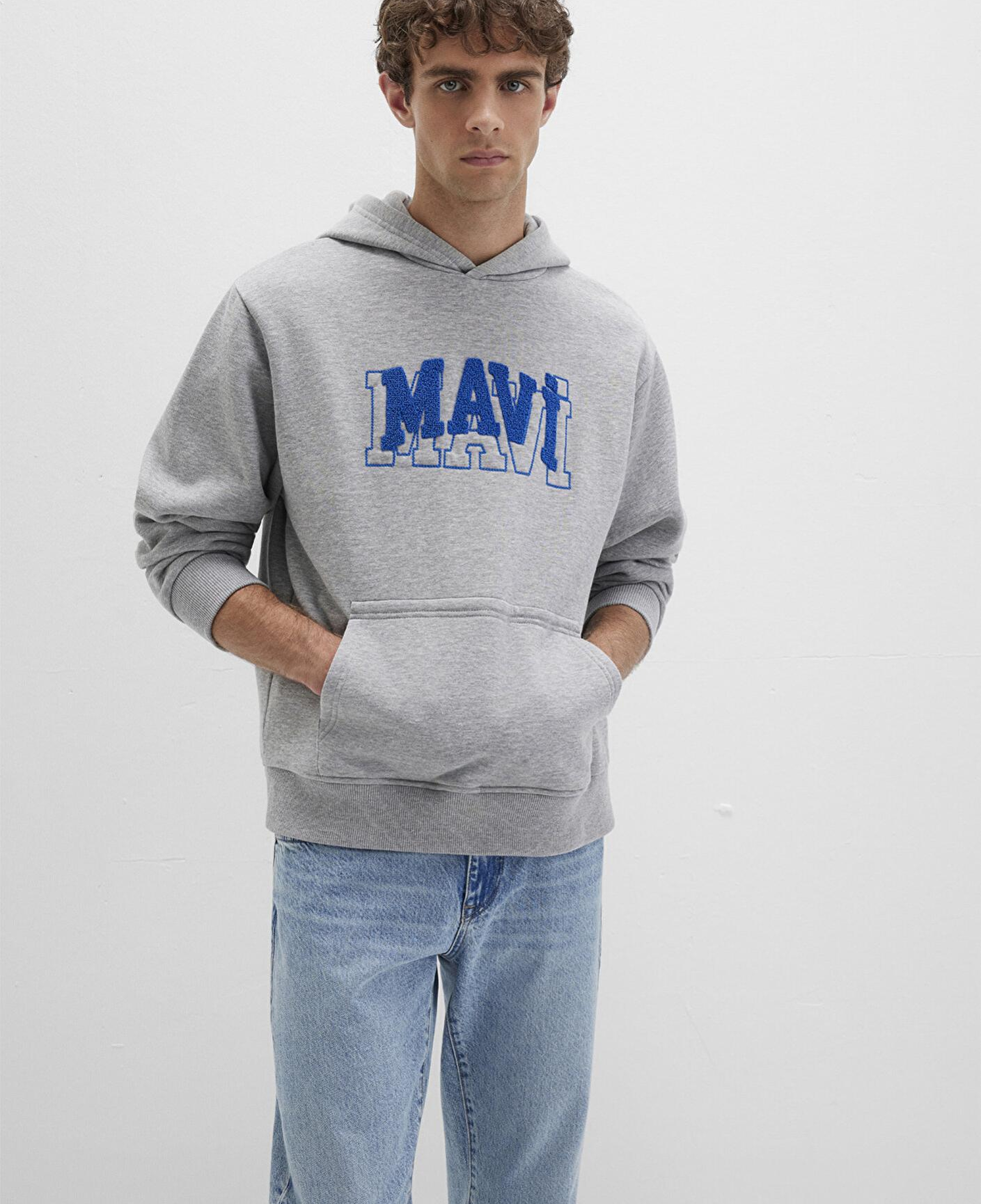 Mavi Mavi Logo Gri Sweatshirt 0S10413-80018