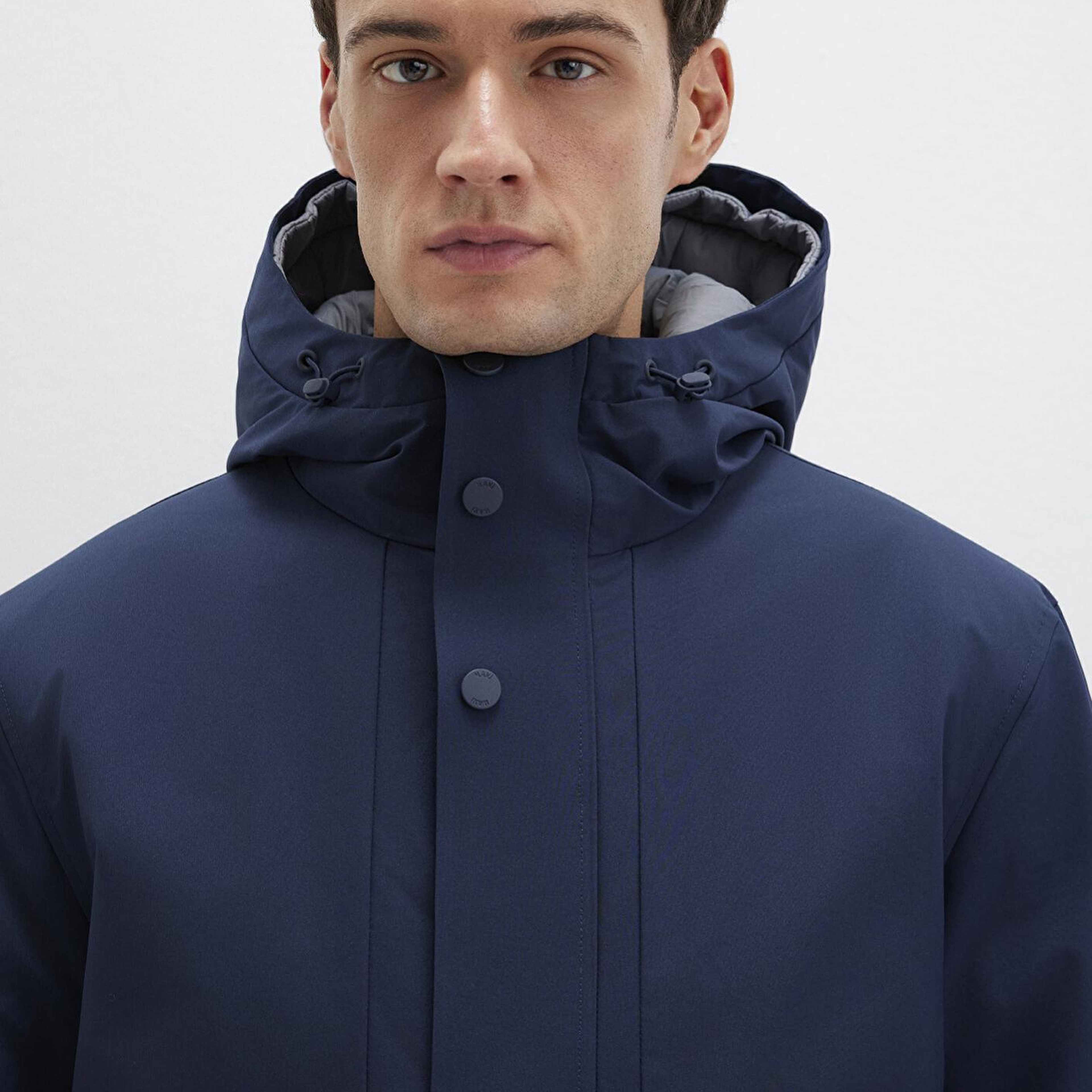 Mavi Kapüşonlu Lacivert Mont 0110667-80872