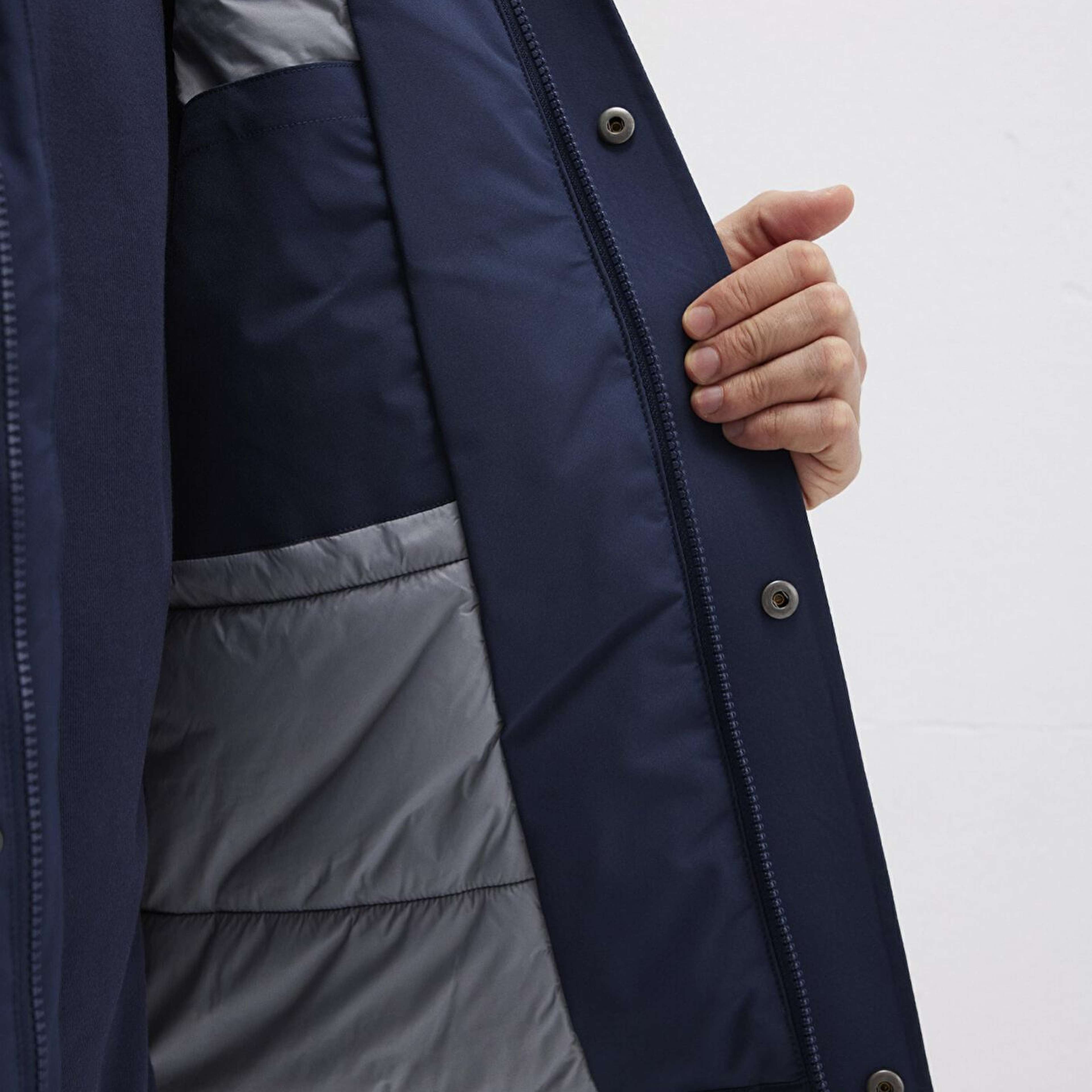 Mavi Kapüşonlu Lacivert Mont 0110667-80872