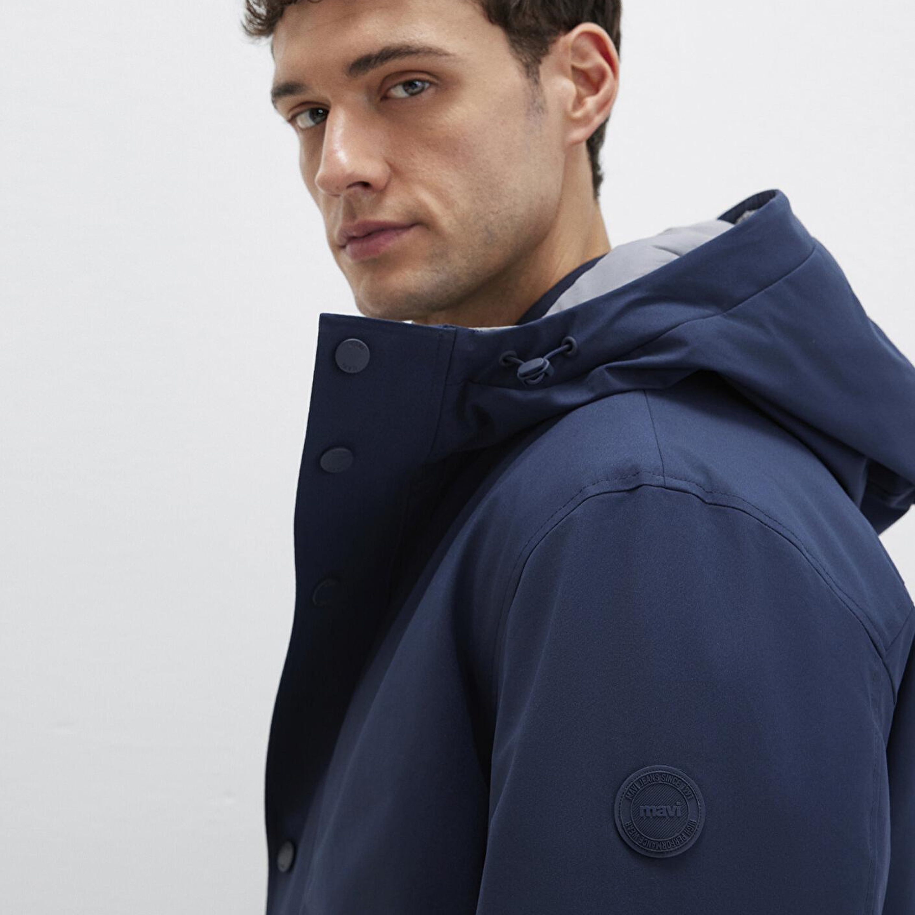 Mavi Kapüşonlu Lacivert Mont 0110667-80872