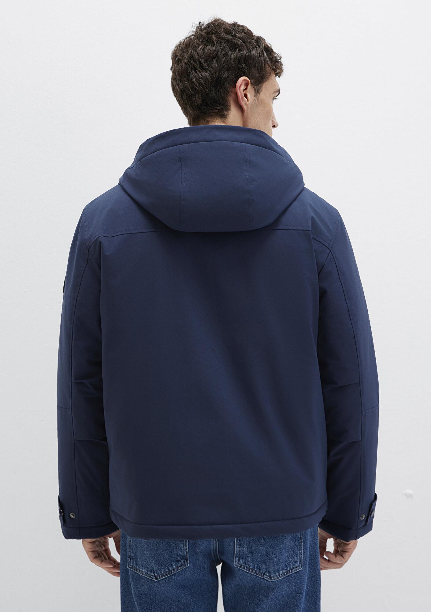 Mavi Kapüşonlu Lacivert Mont 0110667-80872