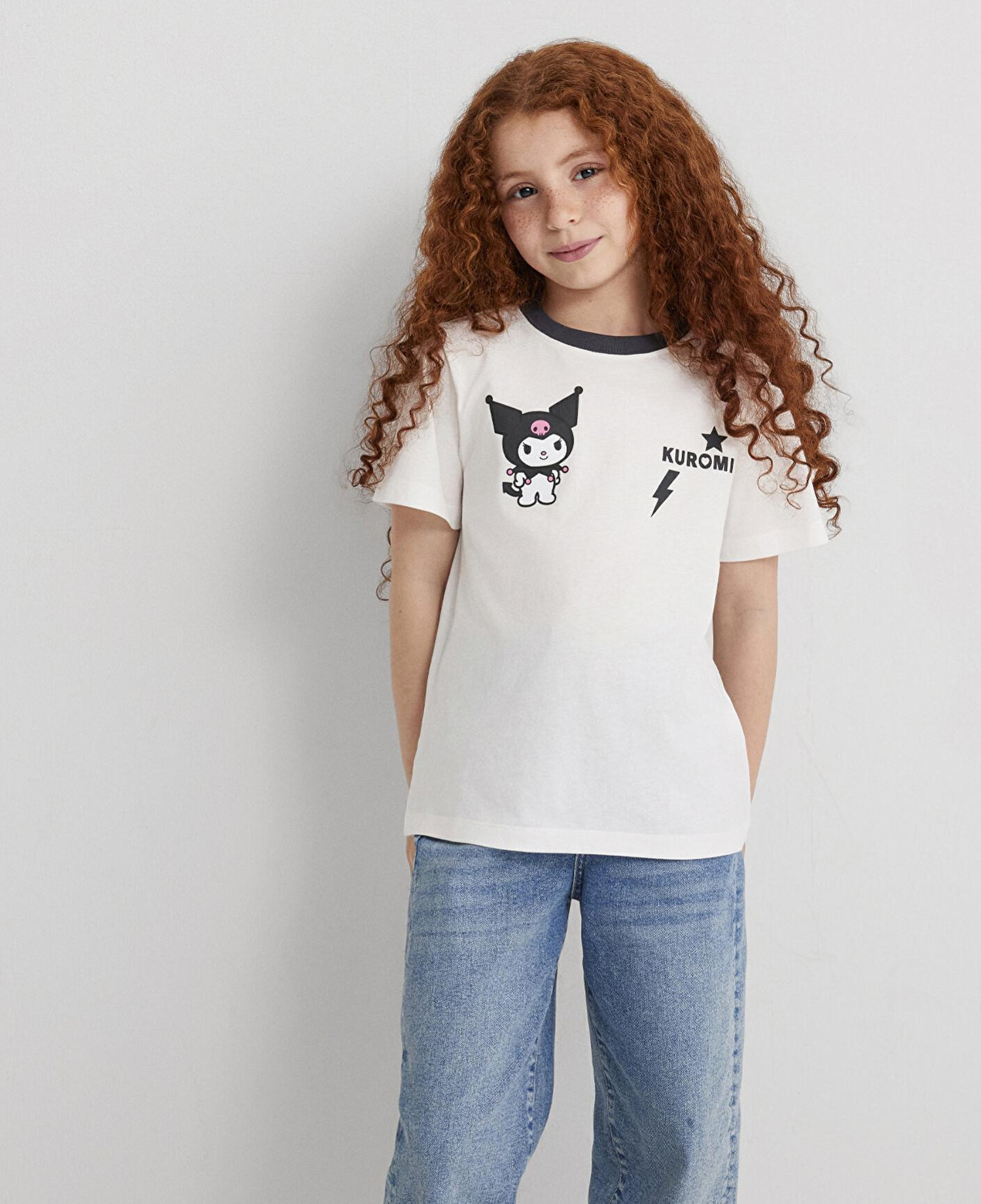 Mavi Kuromi Baskılı Ekru Tişört Regular Fit / Normal Kesim 7610378-70057