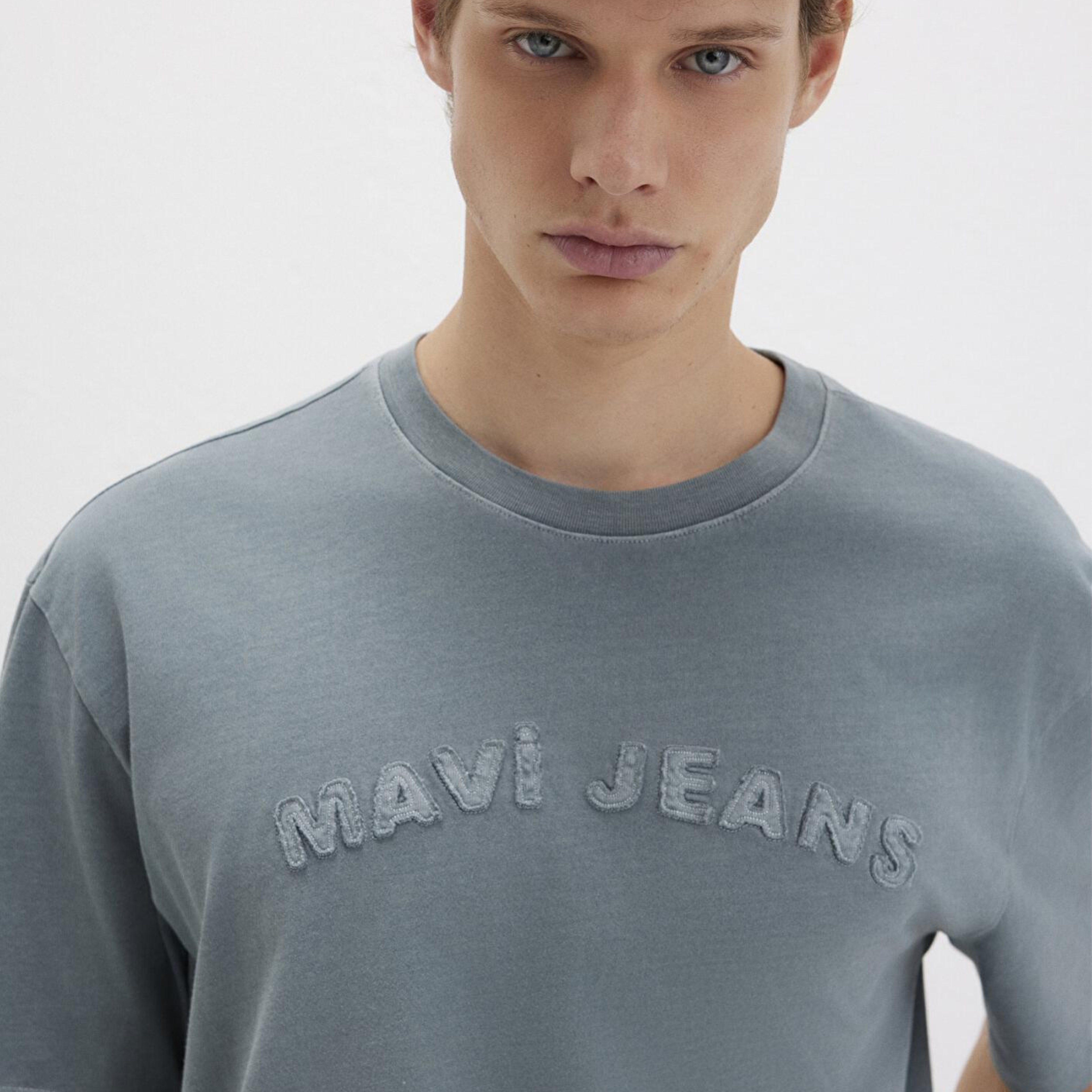 Mavi Mavi Jeans Baskılı Yeşil Tişört Loose Fit / Bol Rahat Kesim 0612953-90960