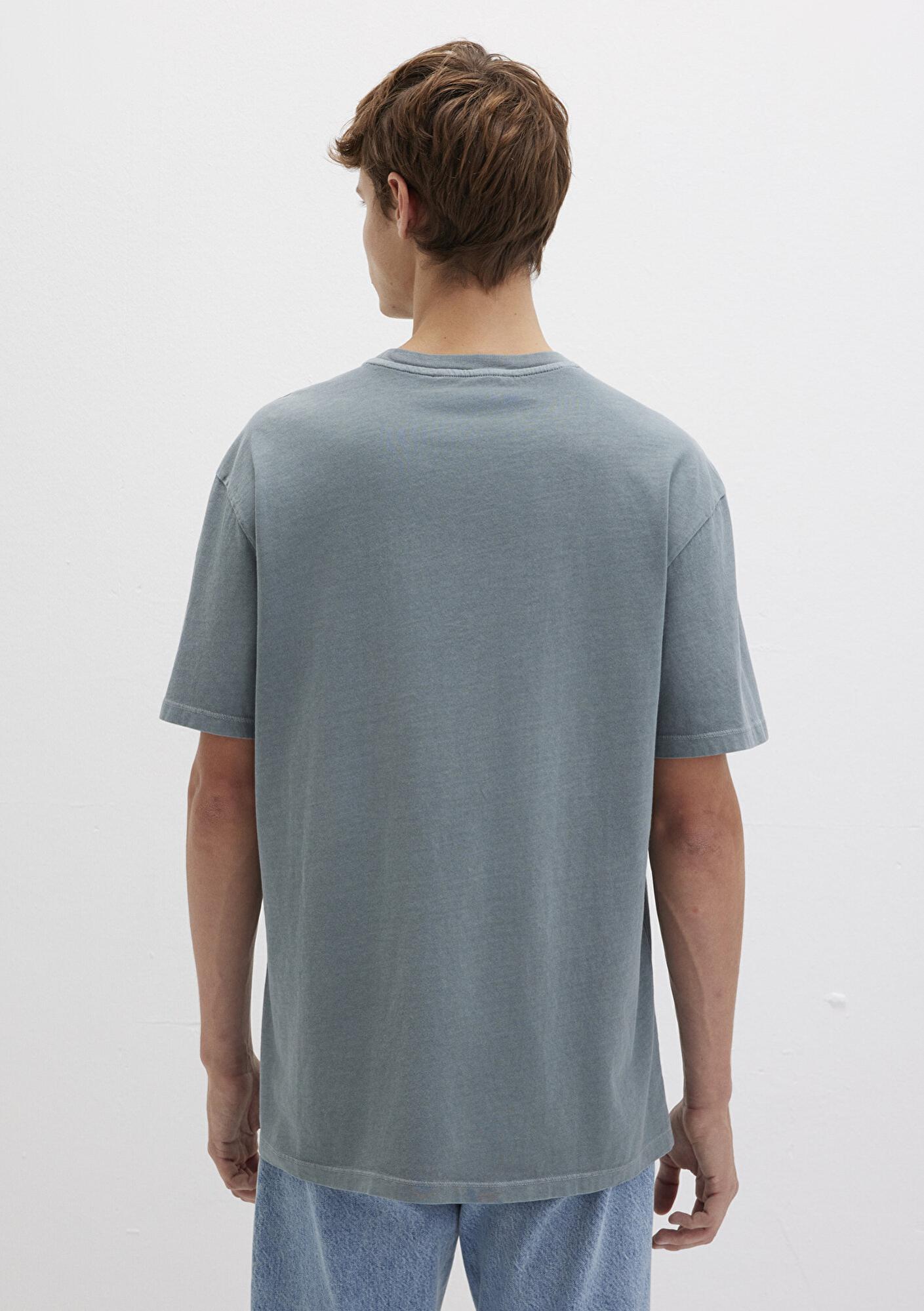 Mavi Mavi Jeans Baskılı Yeşil Tişört Loose Fit / Bol Rahat Kesim 0612953-90960