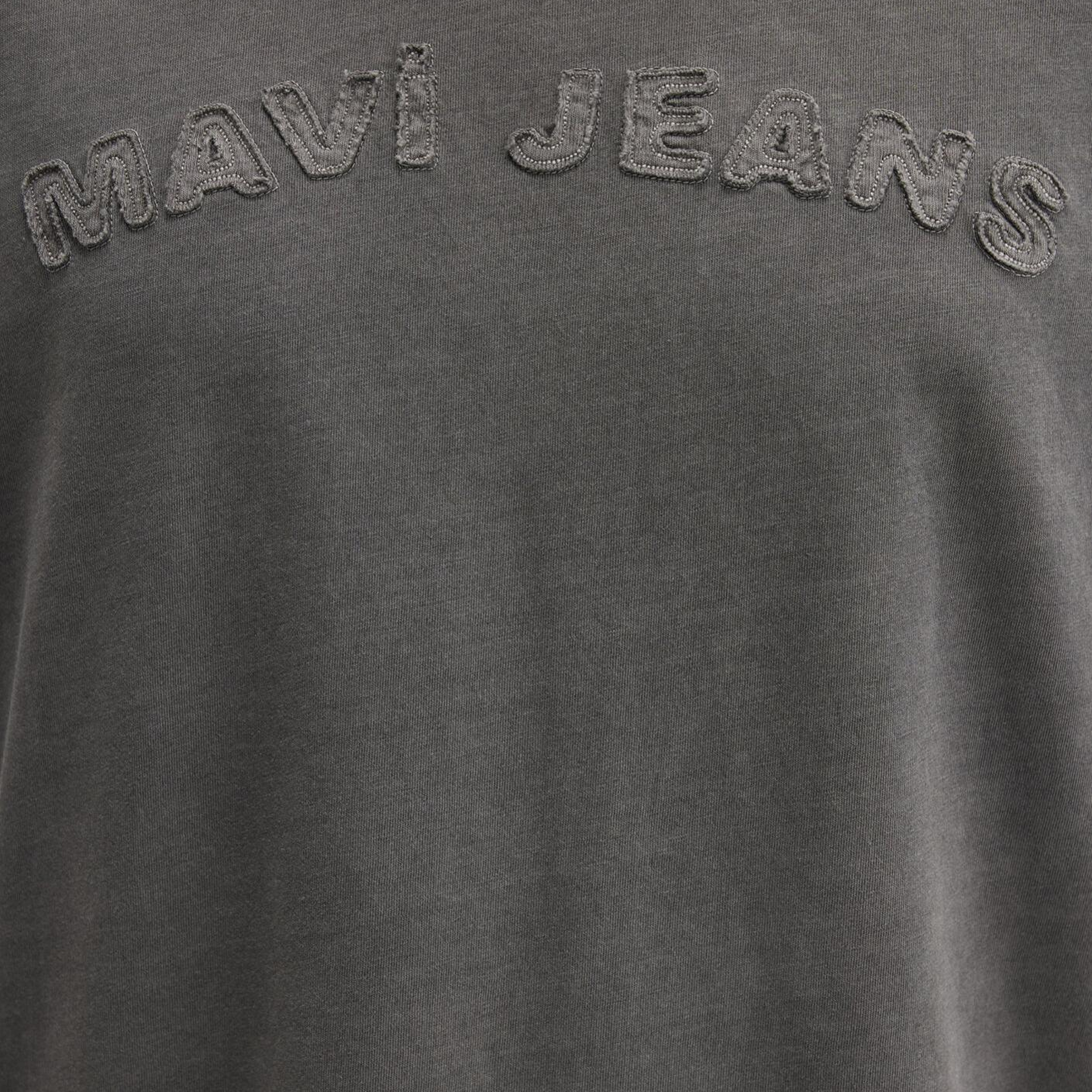 Mavi Mavi Jeans Baskılı Antrasit Tişört Loose Fit / Bol Rahat Kesim 0612953-900