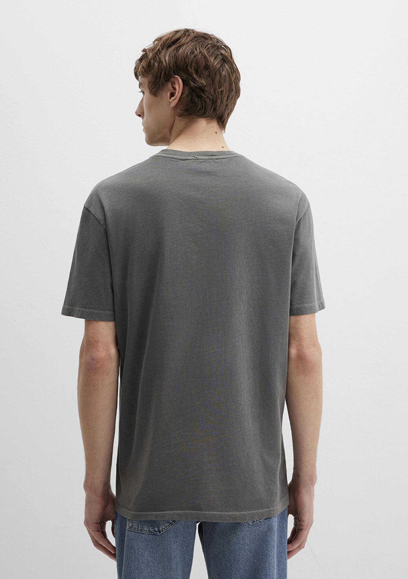 Mavi Mavi Jeans Baskılı Antrasit Tişört Loose Fit / Bol Rahat Kesim 0612953-900