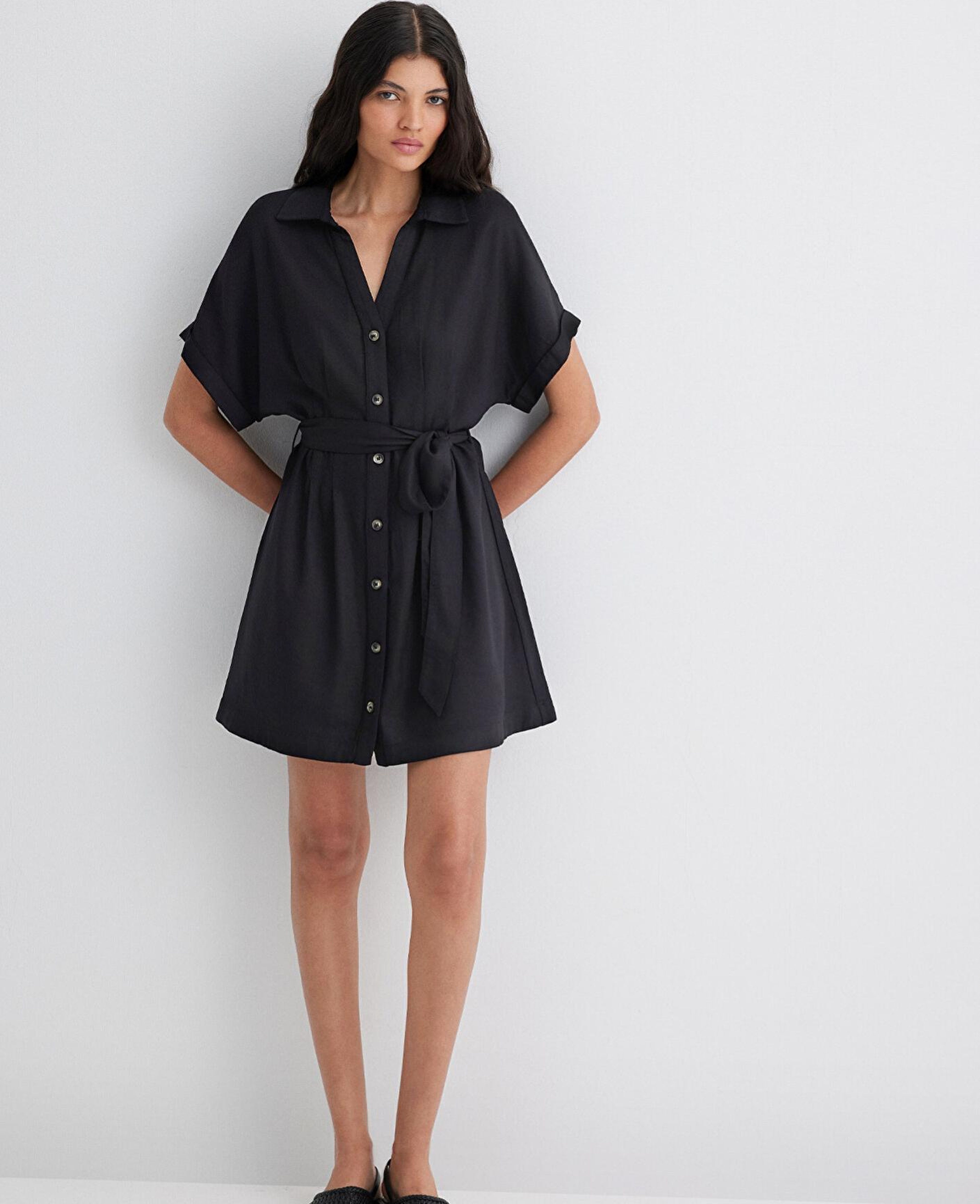 Mavi Siyah Elbise 1310743-900