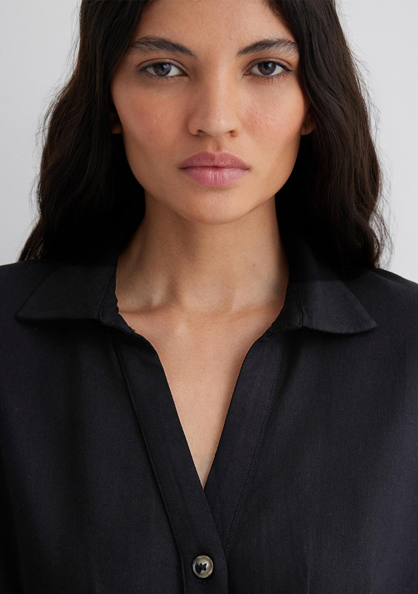 Mavi Siyah Elbise 1310743-900