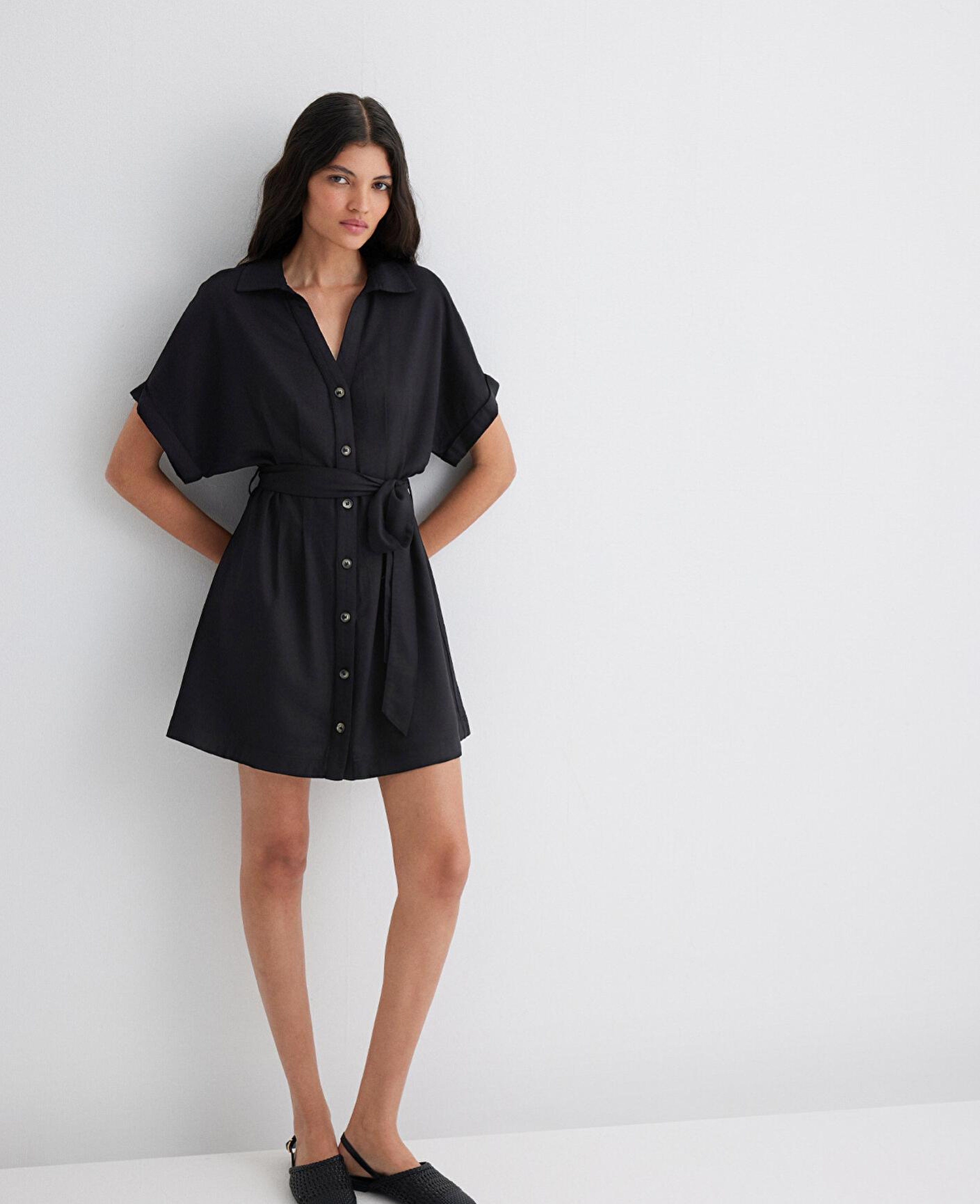 Mavi Siyah Elbise 1310743-900